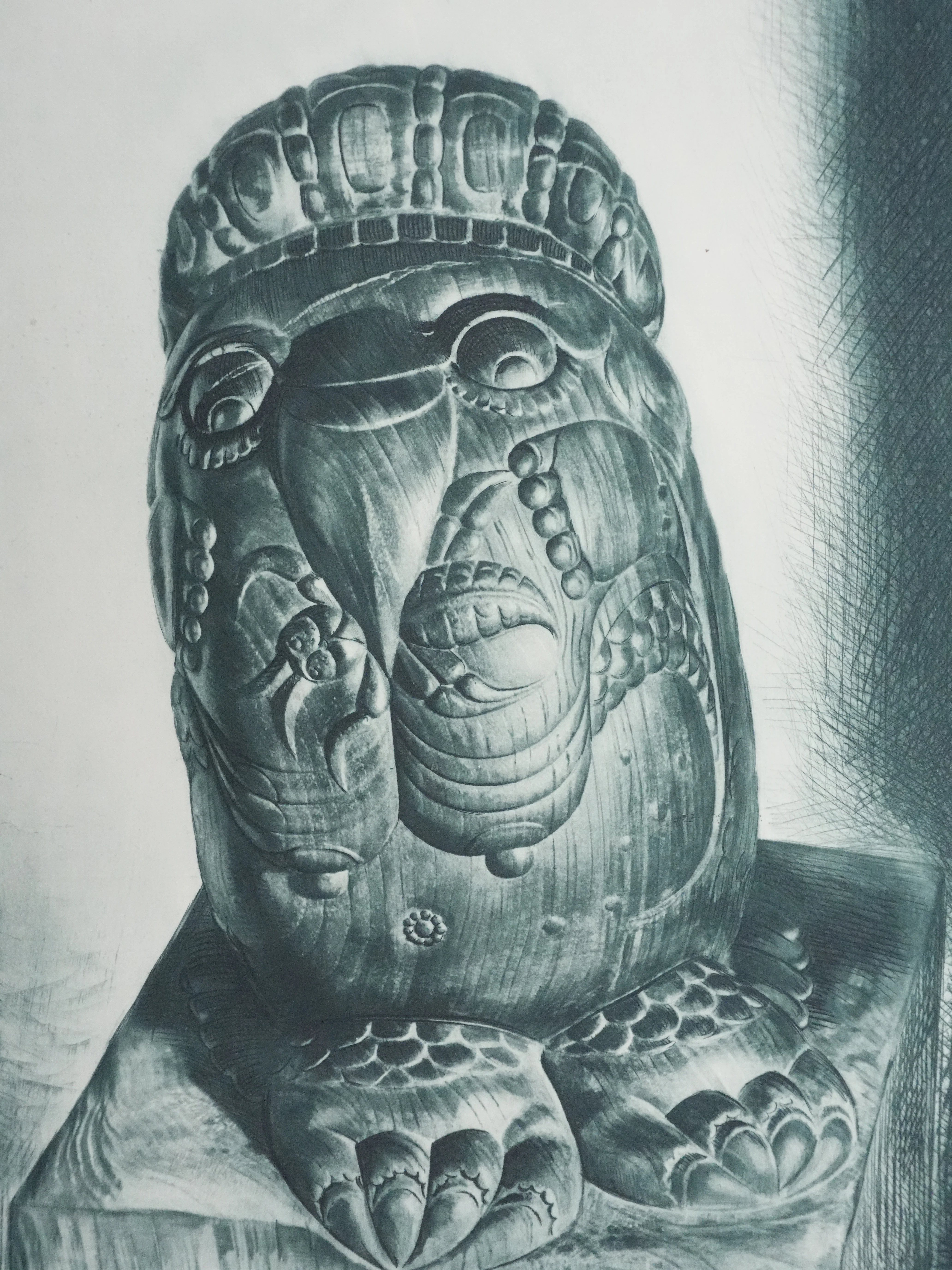 Henry CLEWS : Hoot-Toot des hiboux (vert bronze), Gravure - Image 3