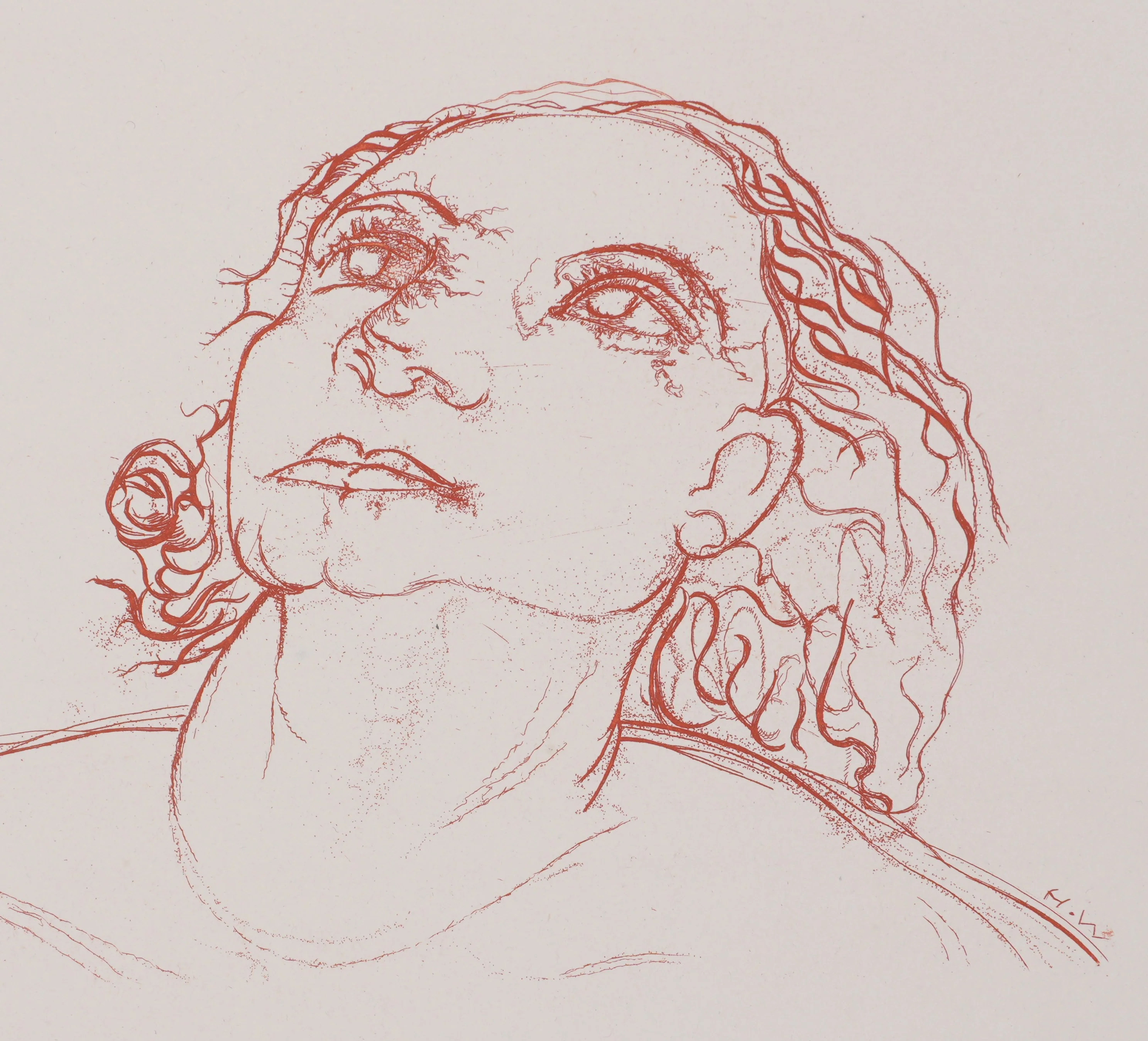 Henry de WAROQUIER : Femme pensive, Gravure originale signée - Image 3