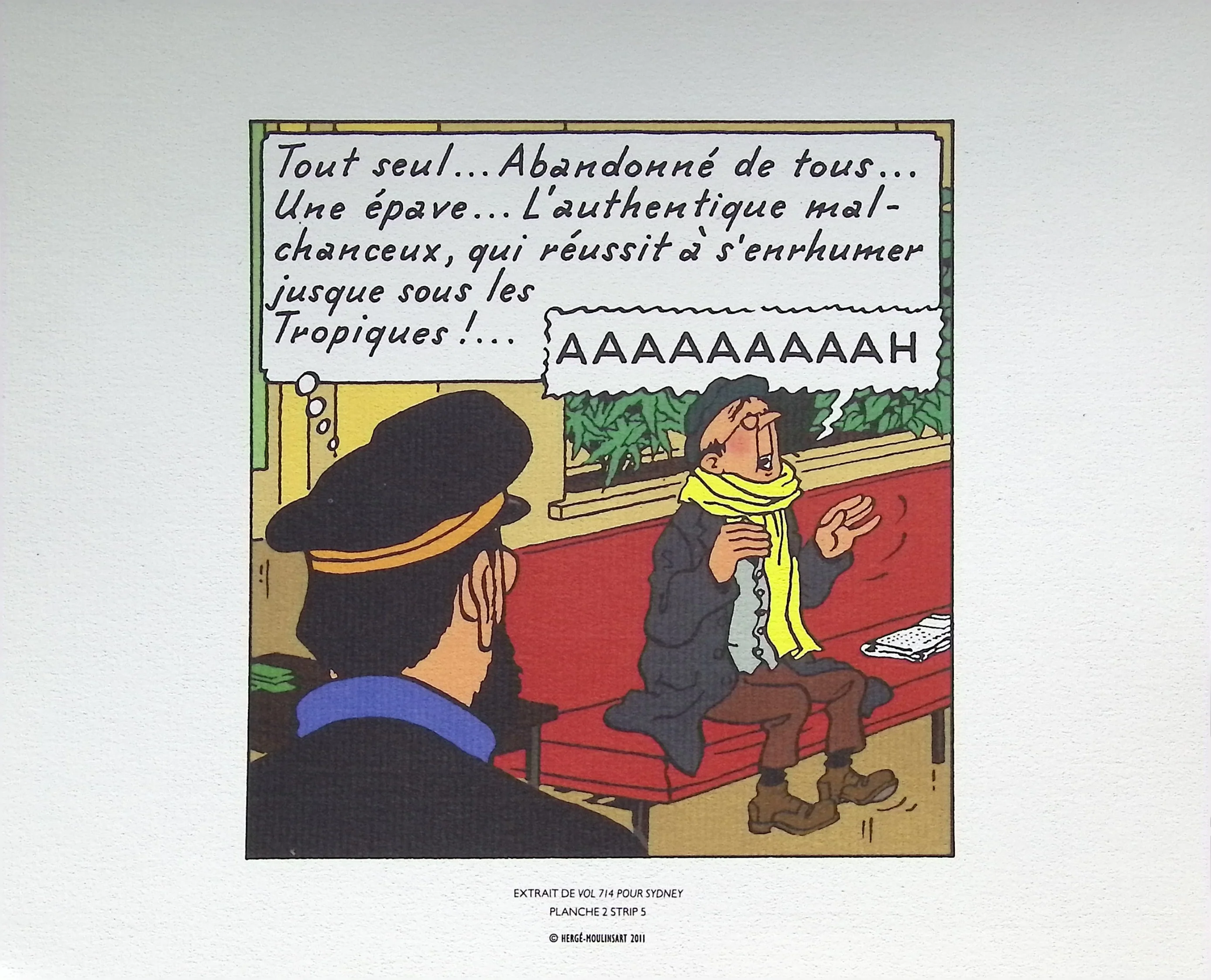 HERGE : Vol 714 pour Sydney, 3 lithographie ex-libris - Image 3