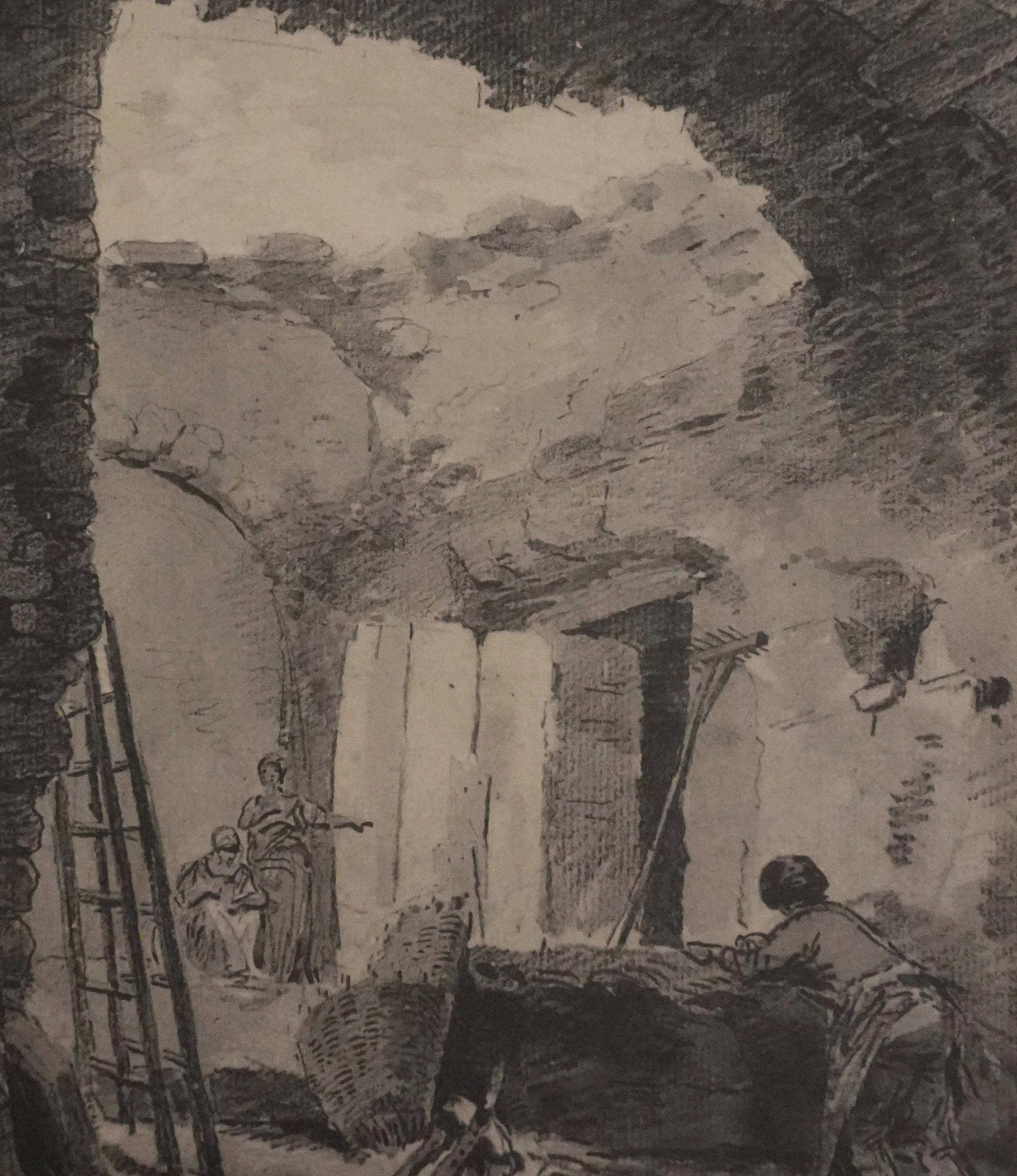 Hubert ROBERT : La ferme, Lithographie et pochoir - Image 2