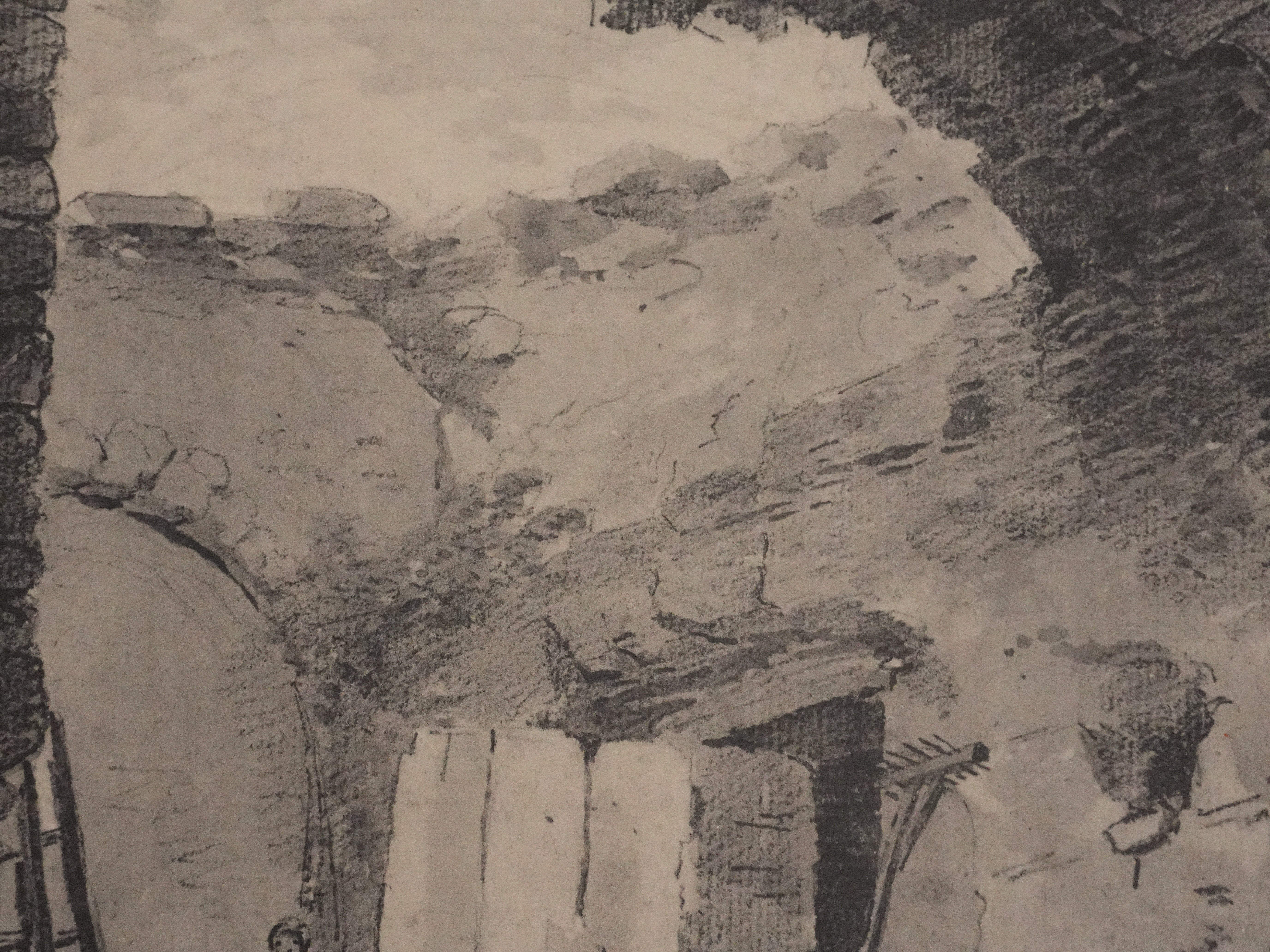 Hubert ROBERT : La ferme, Lithographie et pochoir - Image 5