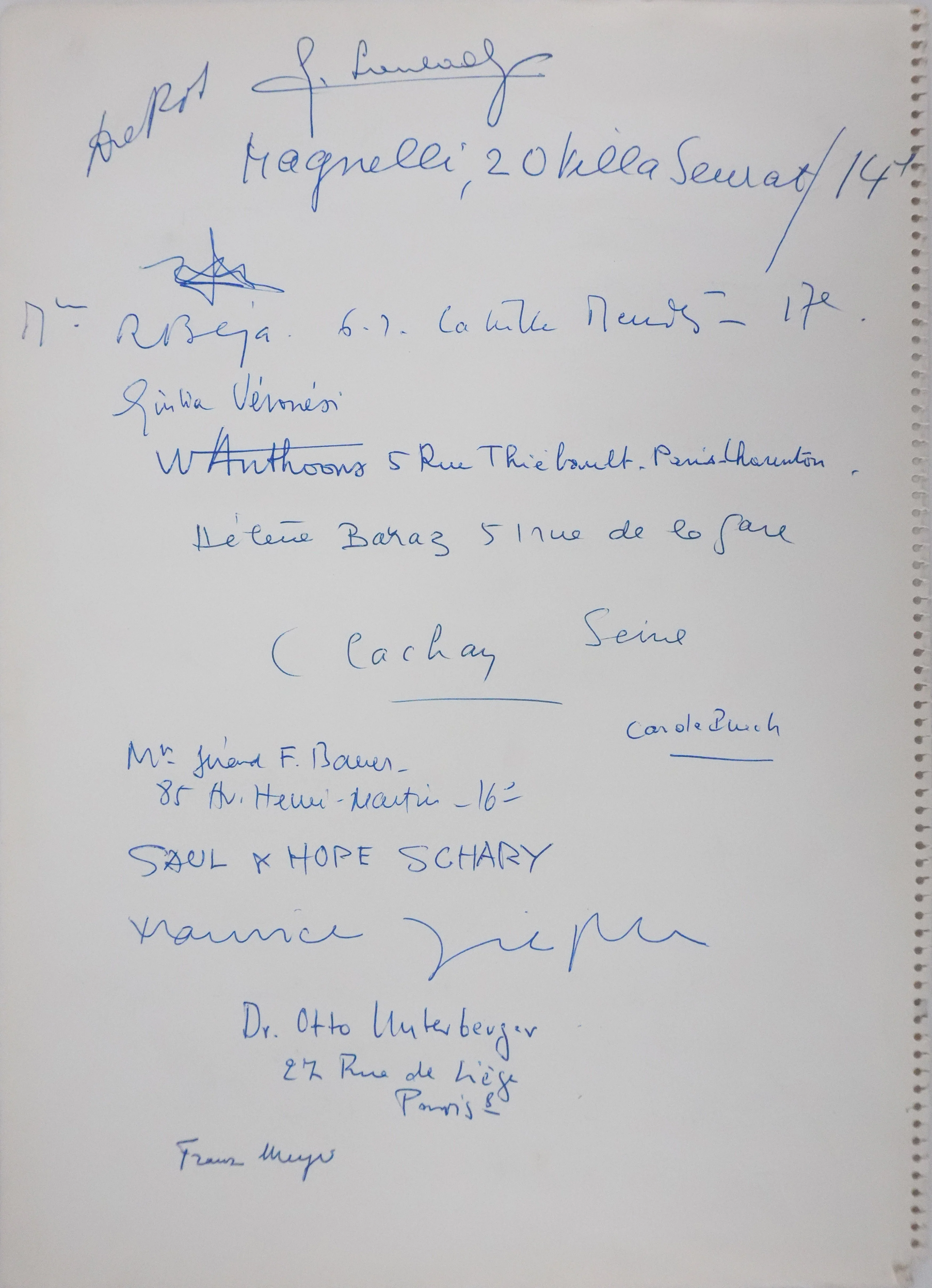 HUNDERTWASSER, MAGNELLI, KOSKAS : Autographes originaux signés - Image 3