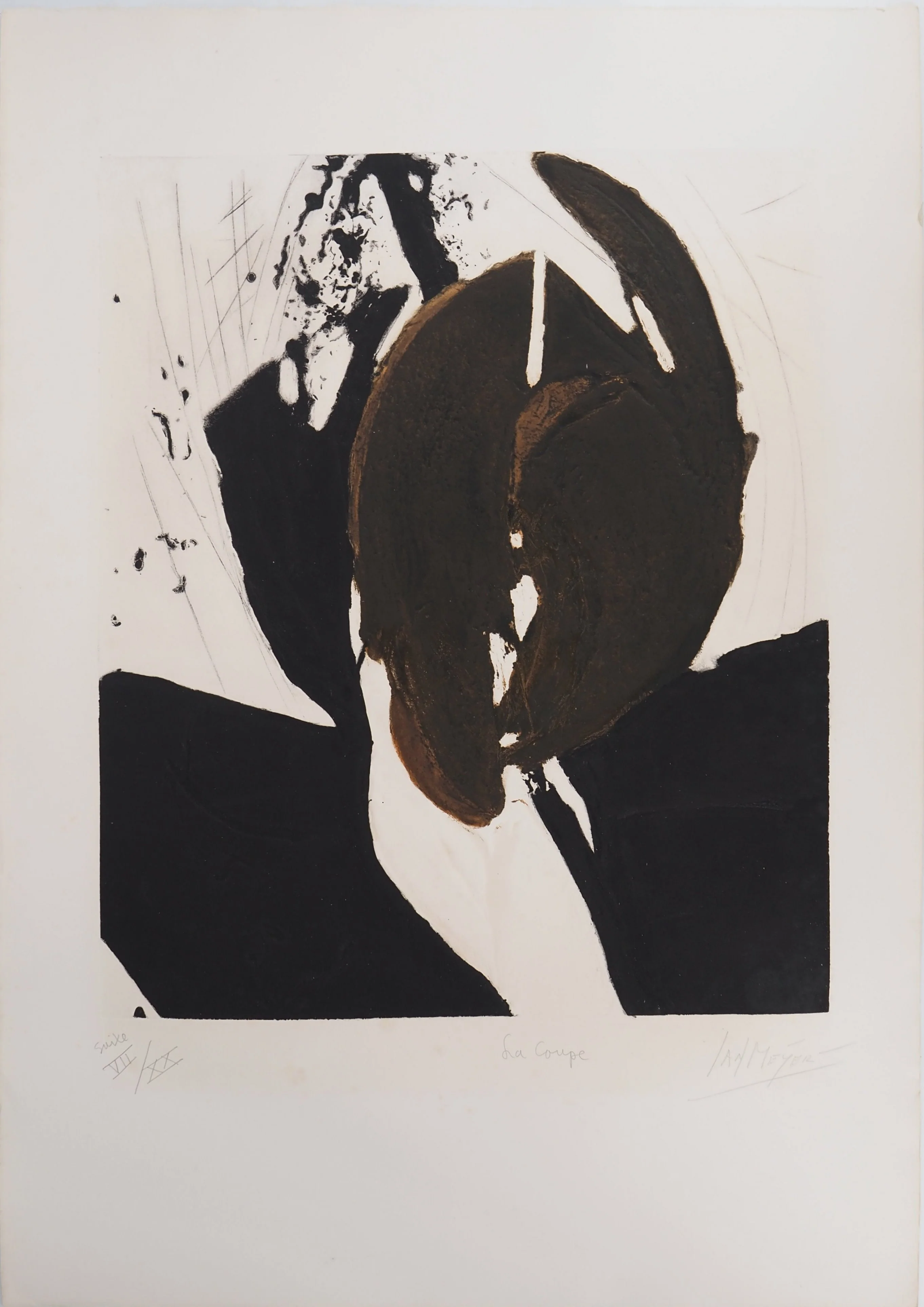Jan MEIJER : La Coupe, Gravure originale signée