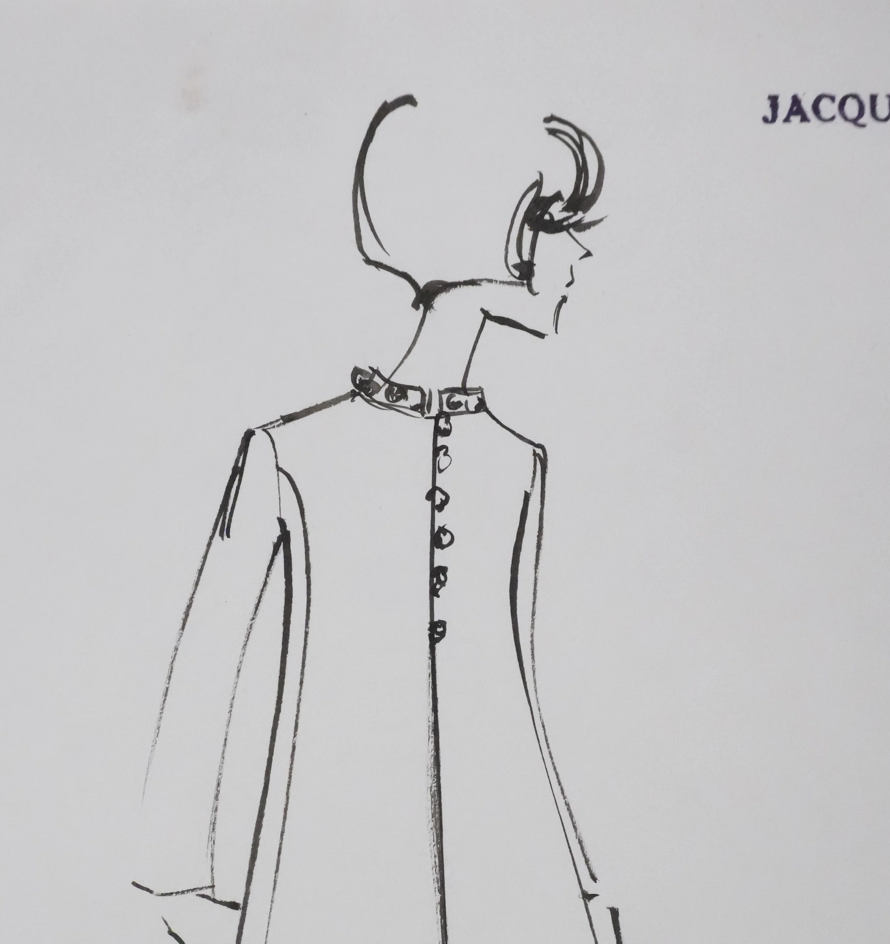 Jacques HEIM : Manteau Erica, Dessin original signé - Image 4