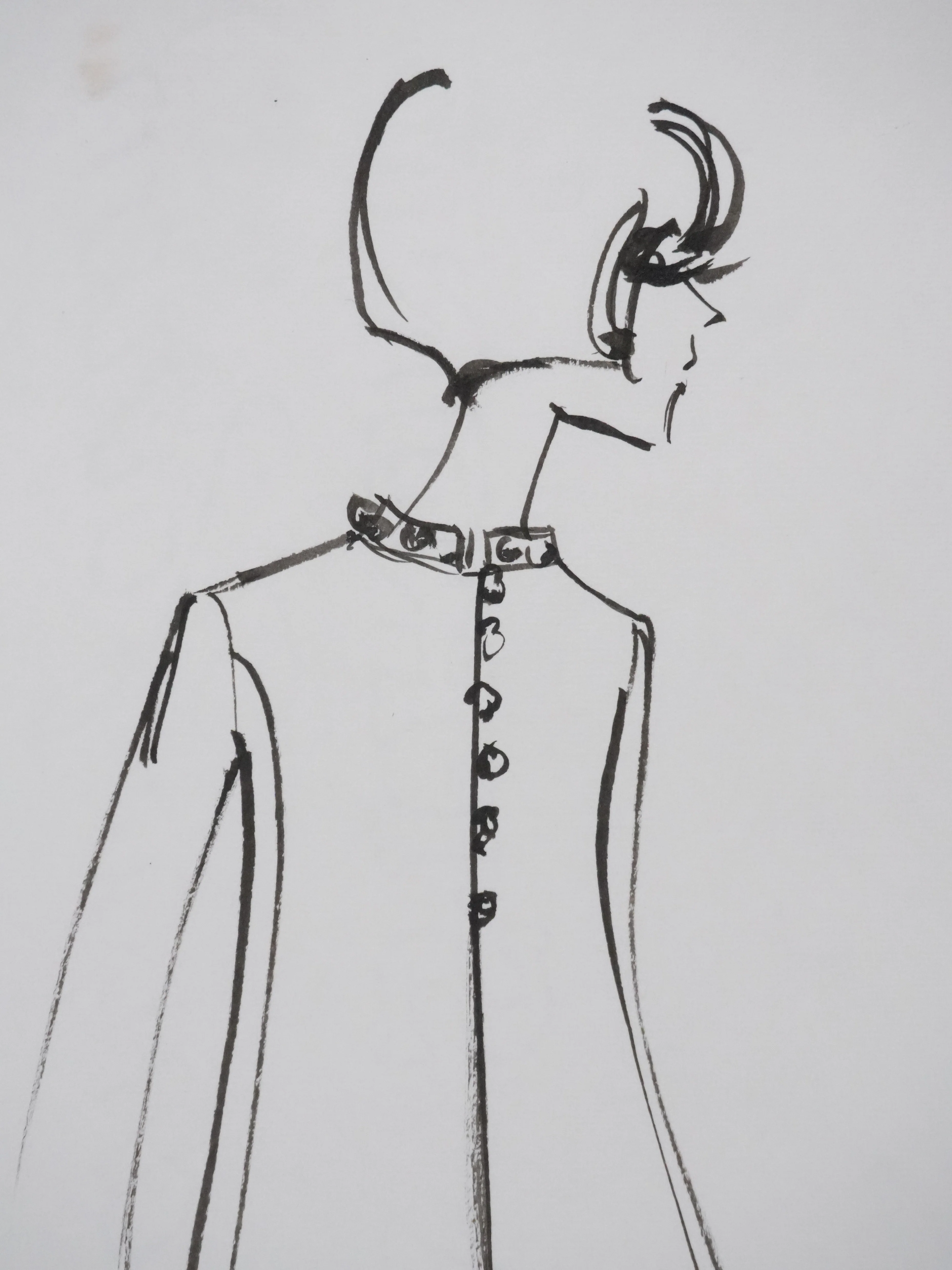 Jacques HEIM : Manteau Erica, Dessin original signé - Image 5