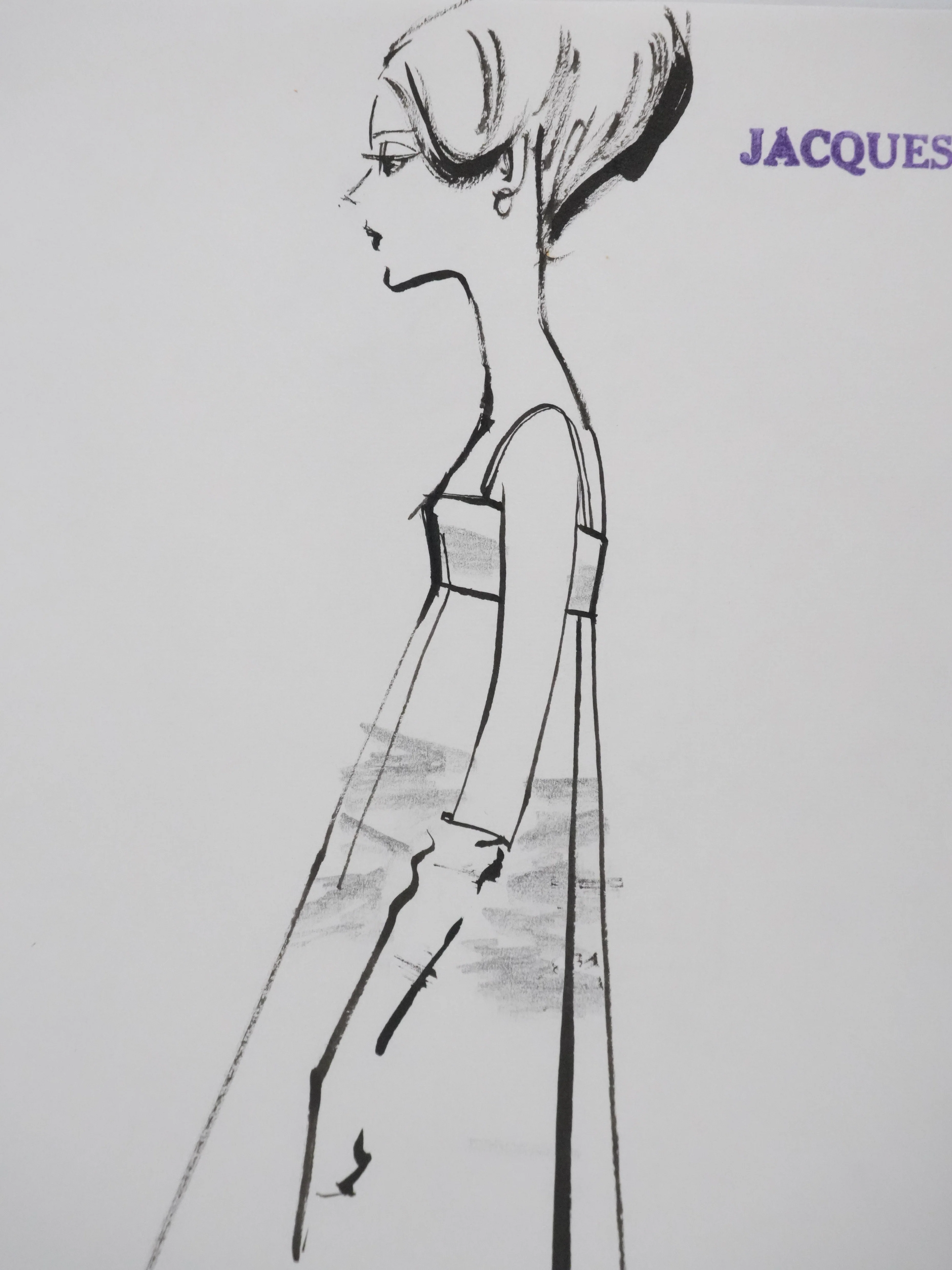 Jacques HEIM : Robe Florence, Dessin original signé - Image 5