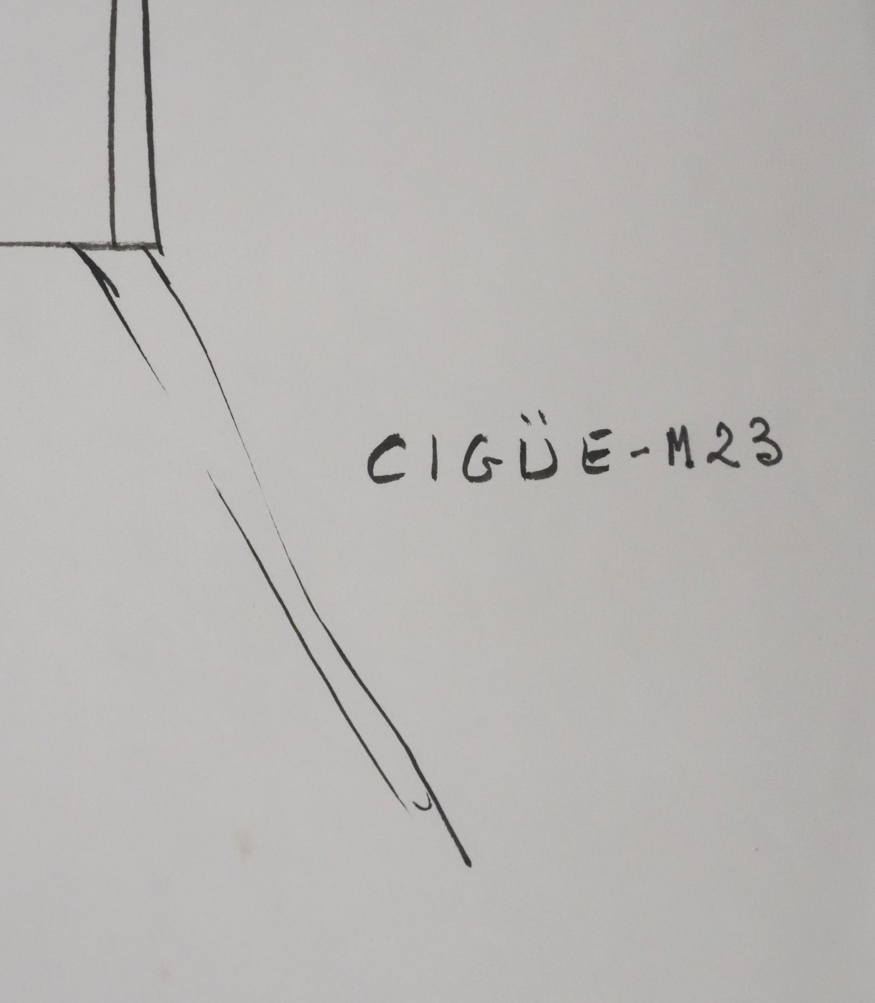 Jacques HEIM : Silhouette Cigüe, Dessin original signé - Image 4