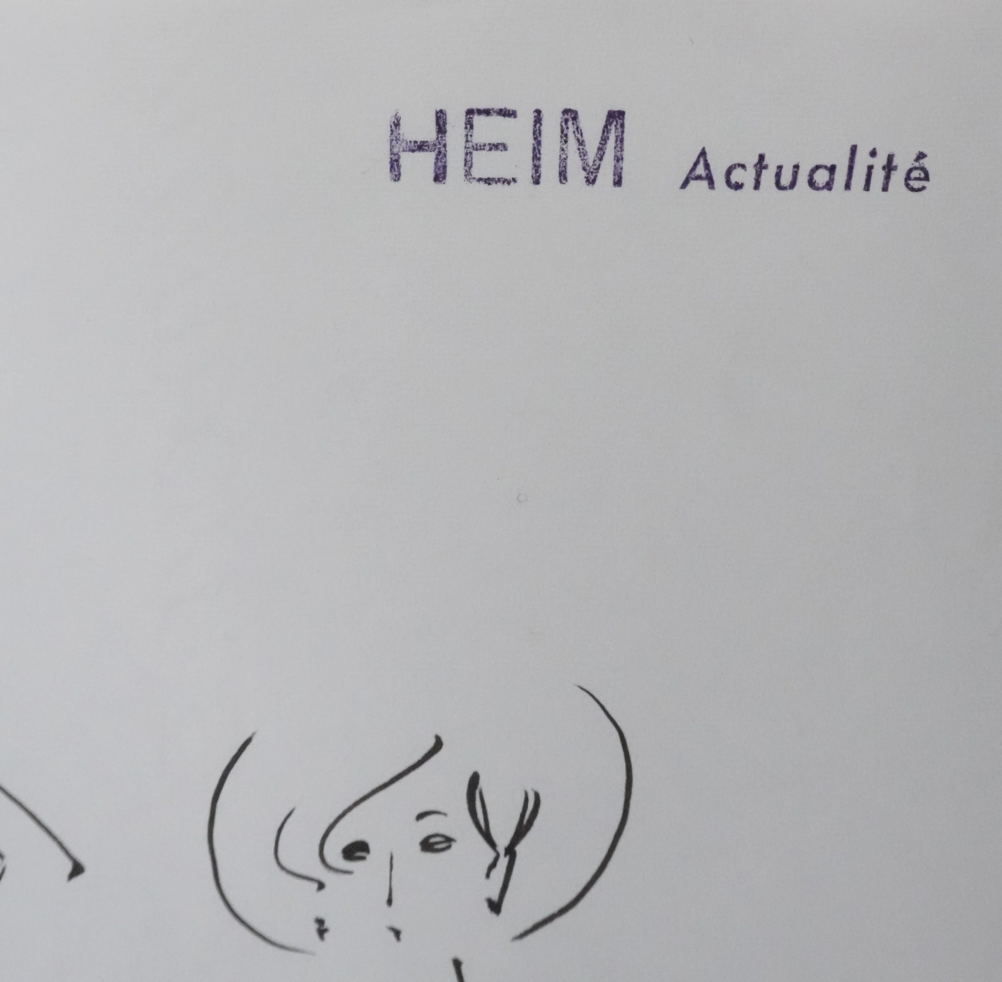 Jacques HEIM : Silhouette fantasia, Dessin original signé - Image 2