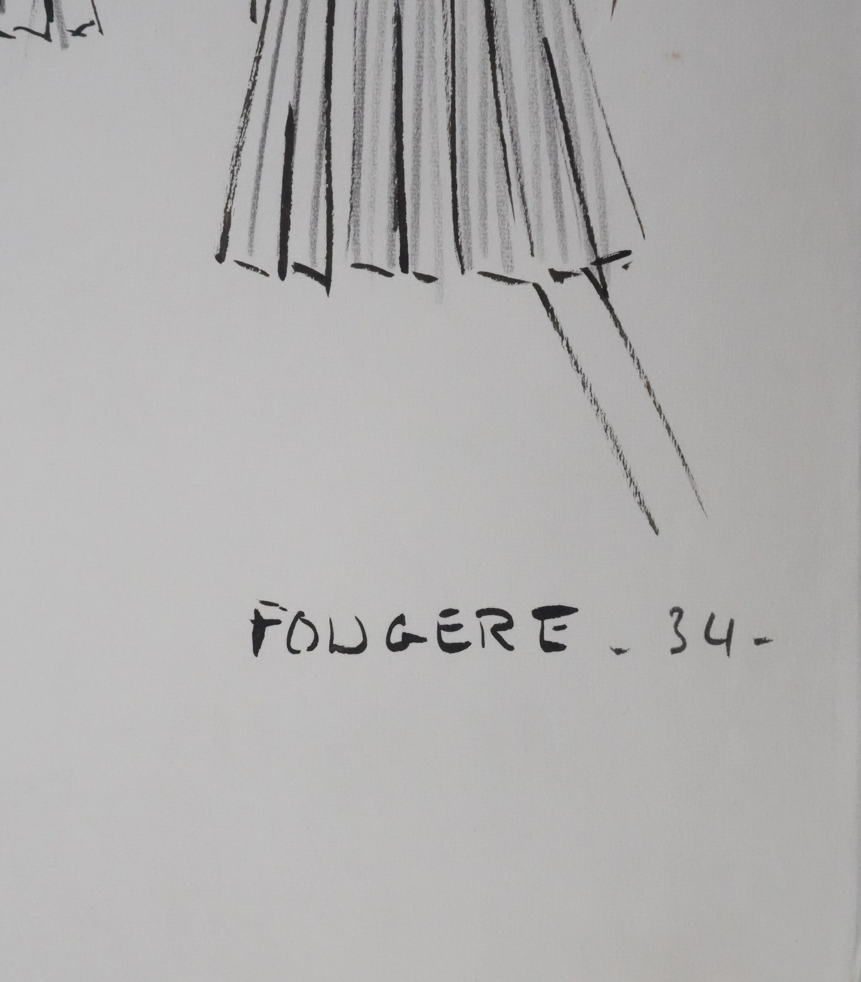 Jacques HEIM : Silhouette Fougere, Dessin original signé - Image 5