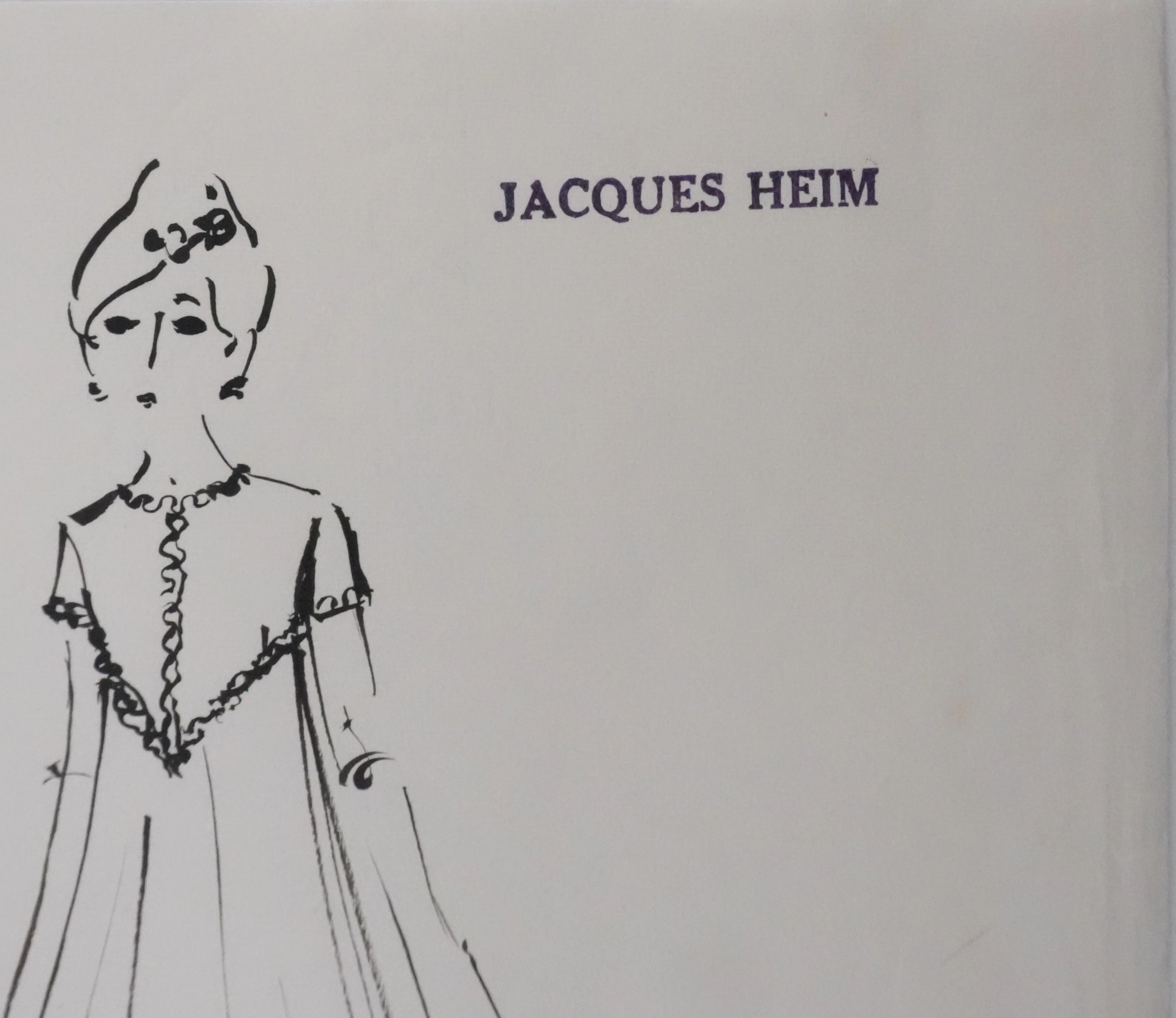Jacques HEIM : Silhouette Girofle, Dessin original signé - Image 2