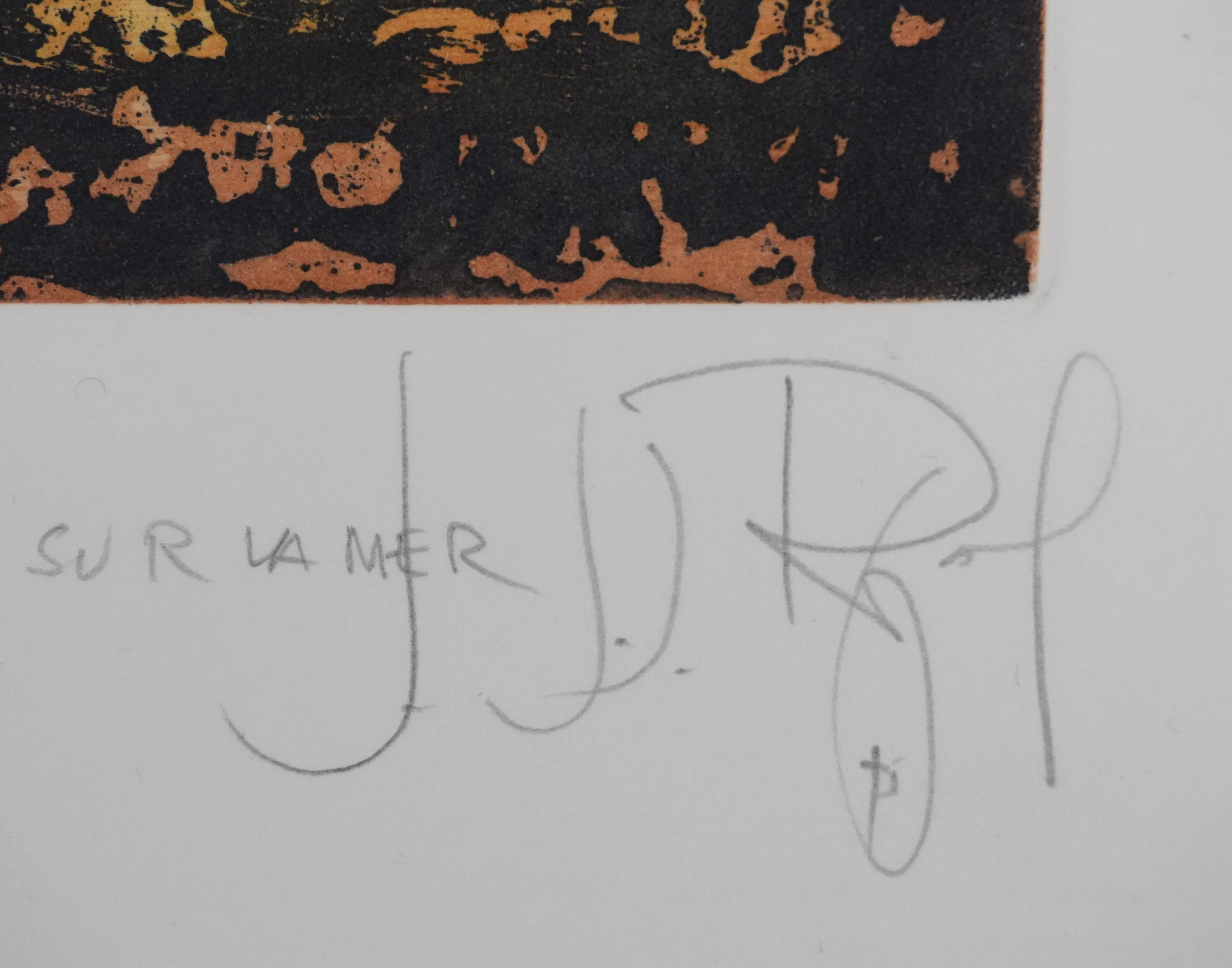 Jacques Joachim Jean RIGAL : Lumières sur la mer, Gravure originale signée - Image 3