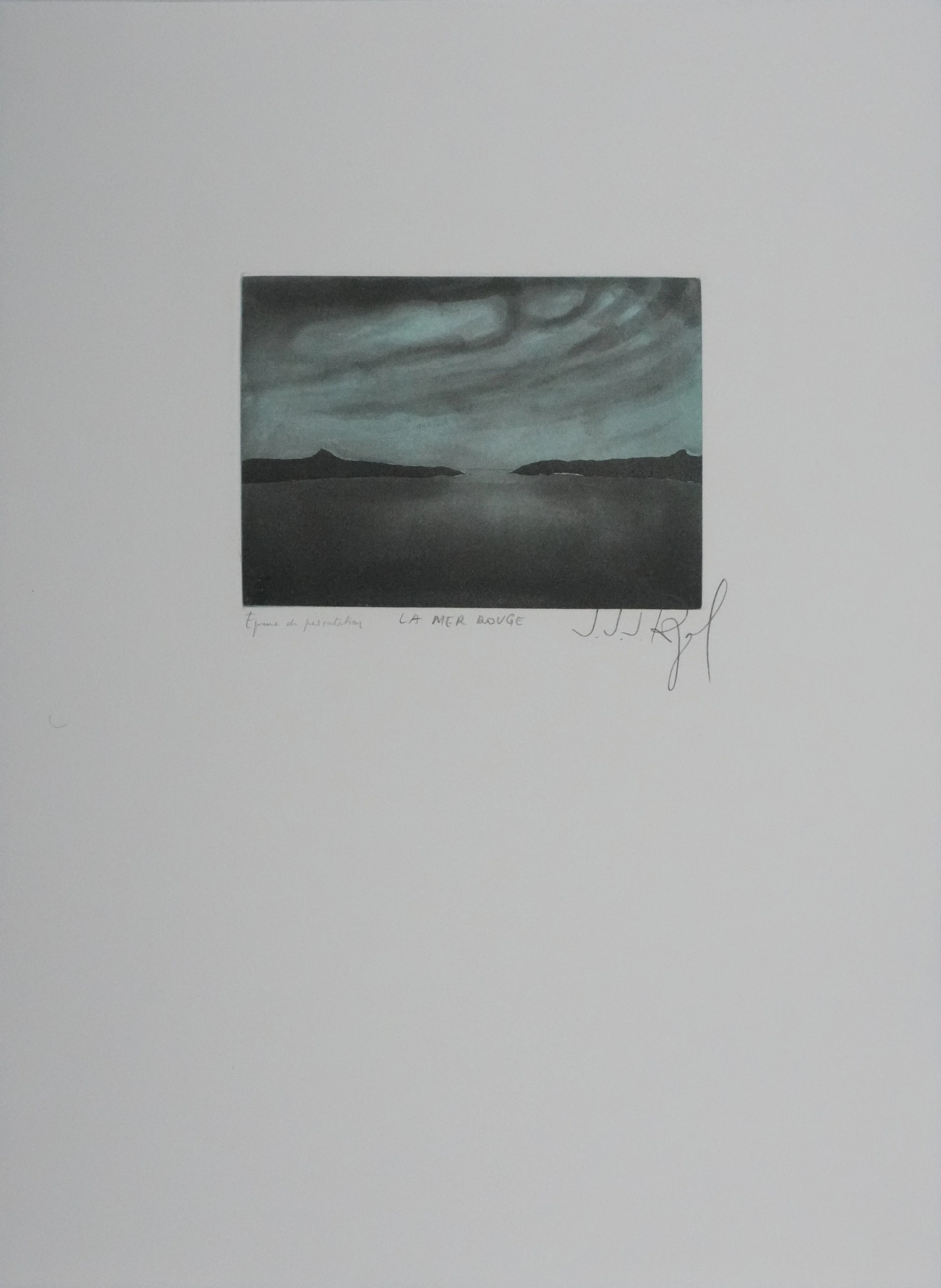 Jacques Joachim Jean RIGAL : La Mer Rouge, Gravure originale signée - Image 2