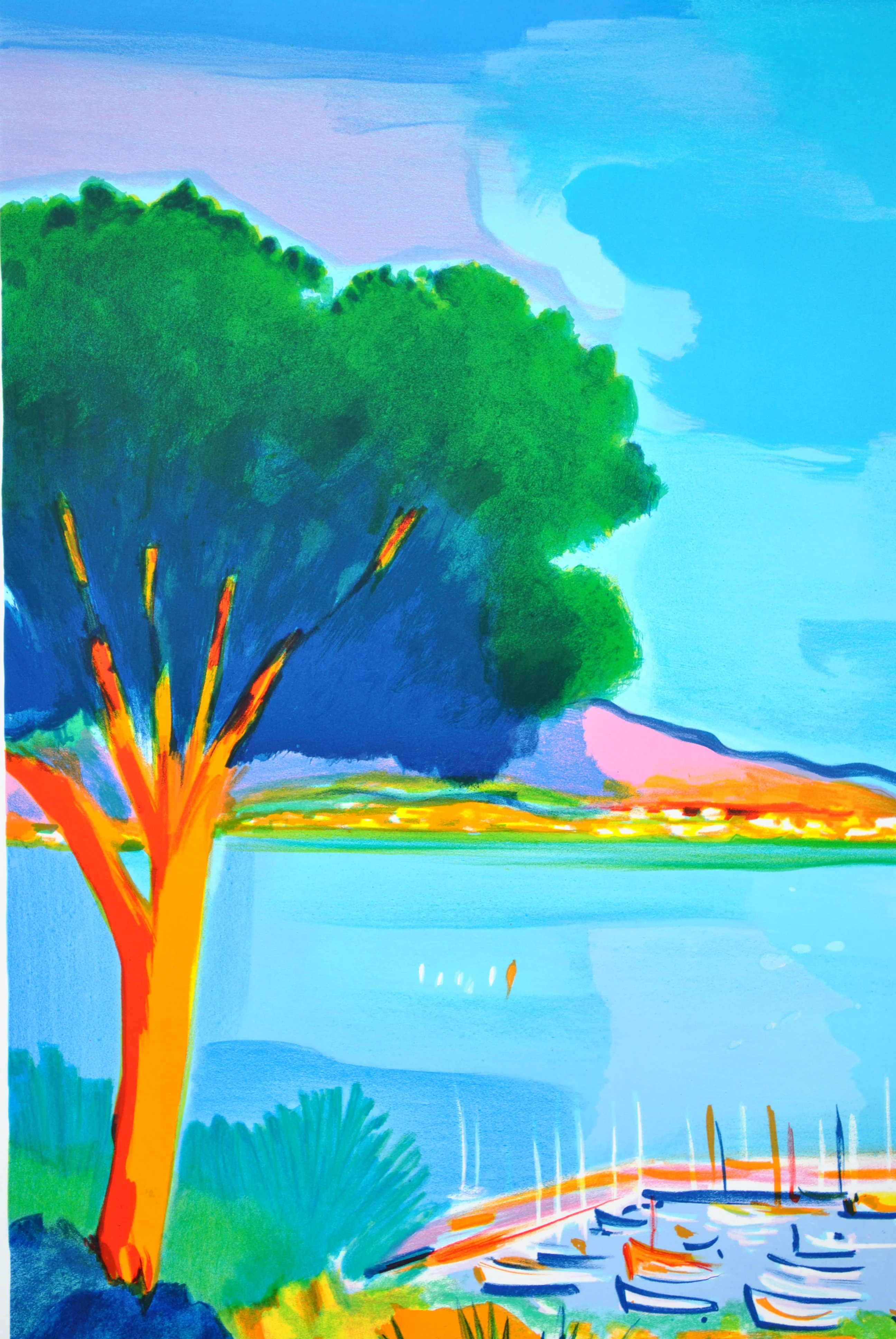 Jean-Claude PICOT : Villa à Saint Tropez, Lithographie originale signée - Image 8
