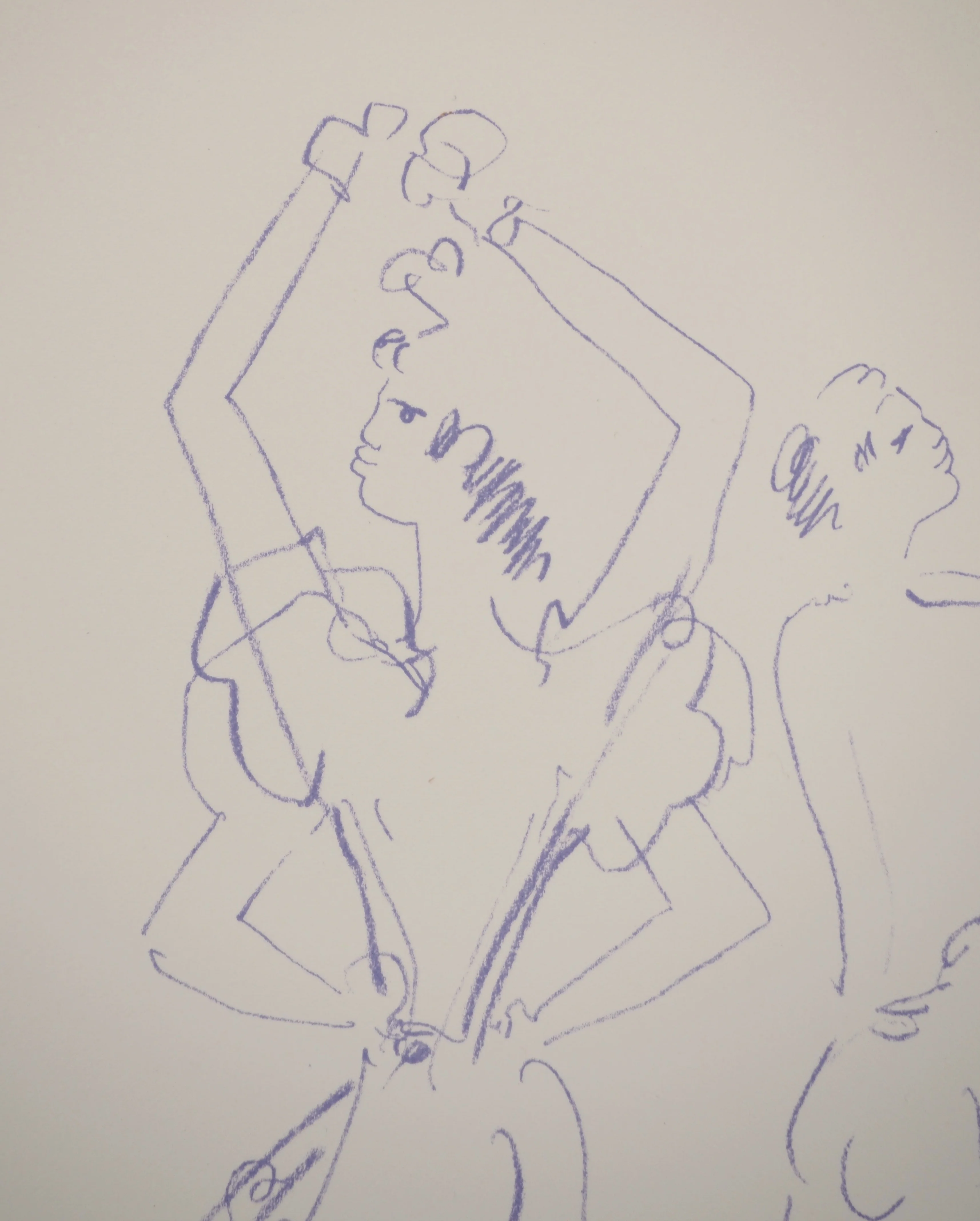 Jean COCTEAU : Couple de danseurs, Lithographie originale - Image 3