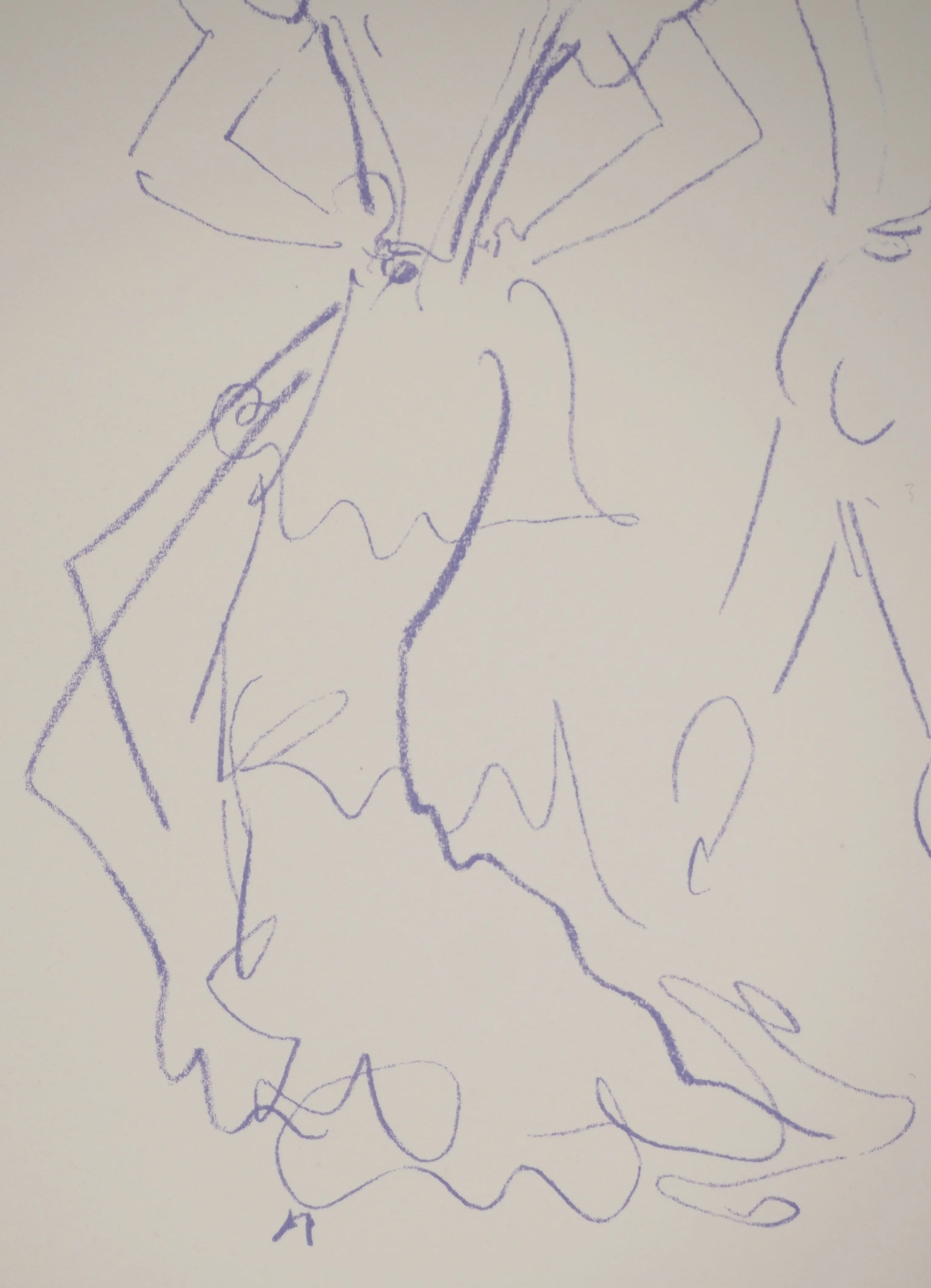 Jean COCTEAU : Couple de danseurs, Lithographie originale - Image 4