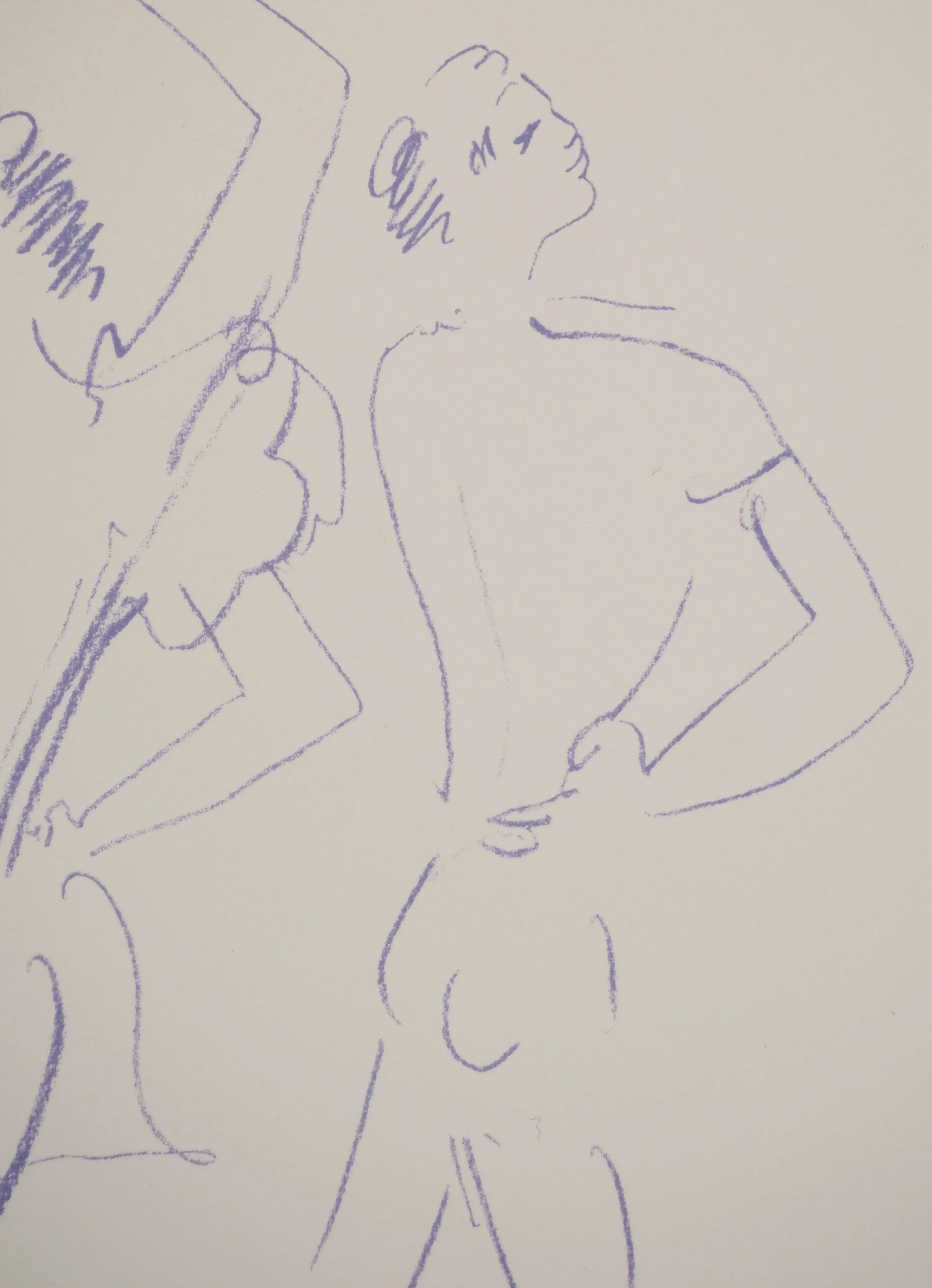 Jean COCTEAU : Couple de danseurs, Lithographie originale - Image 5