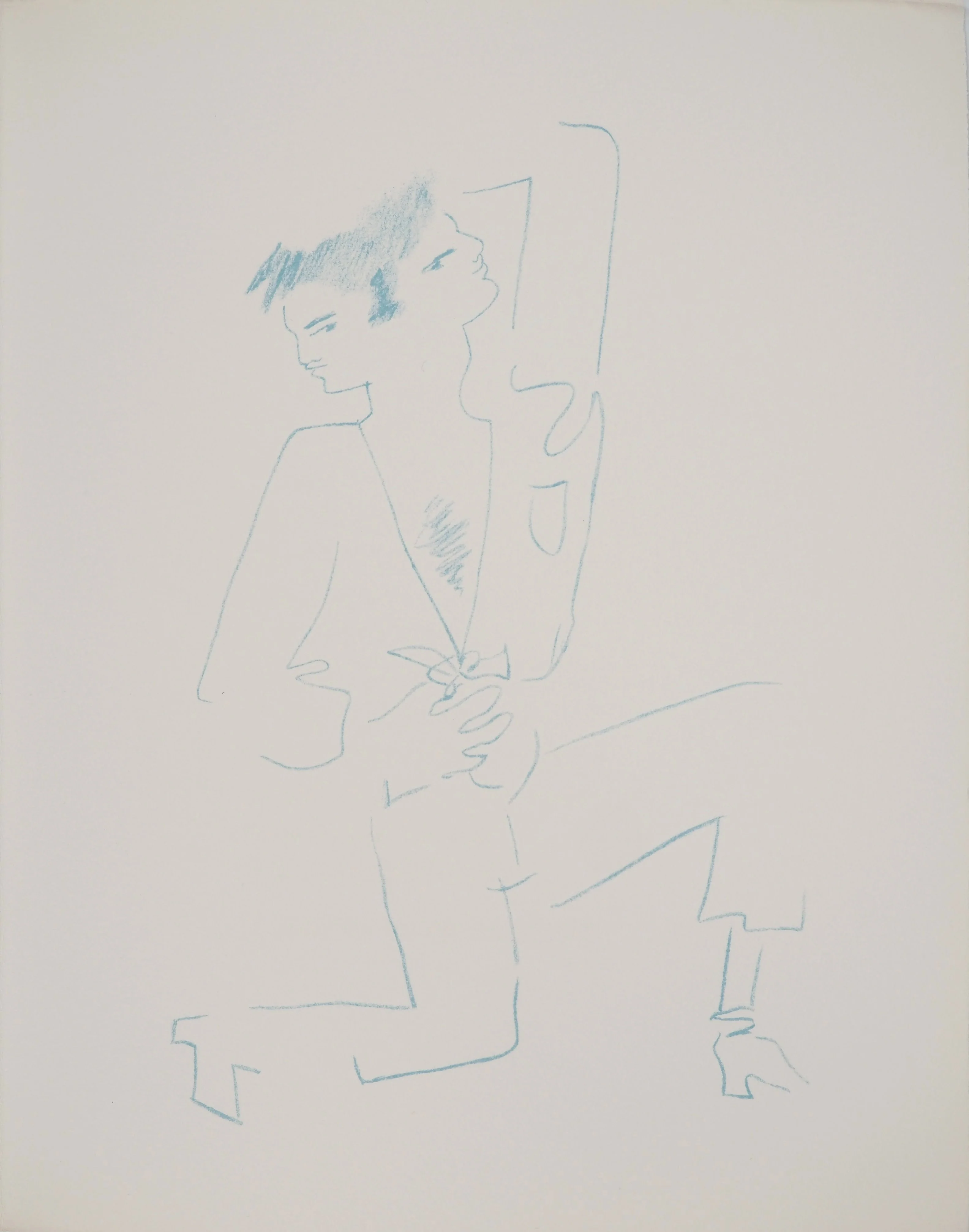 Jean COCTEAU : Dualité, Lithographie originale