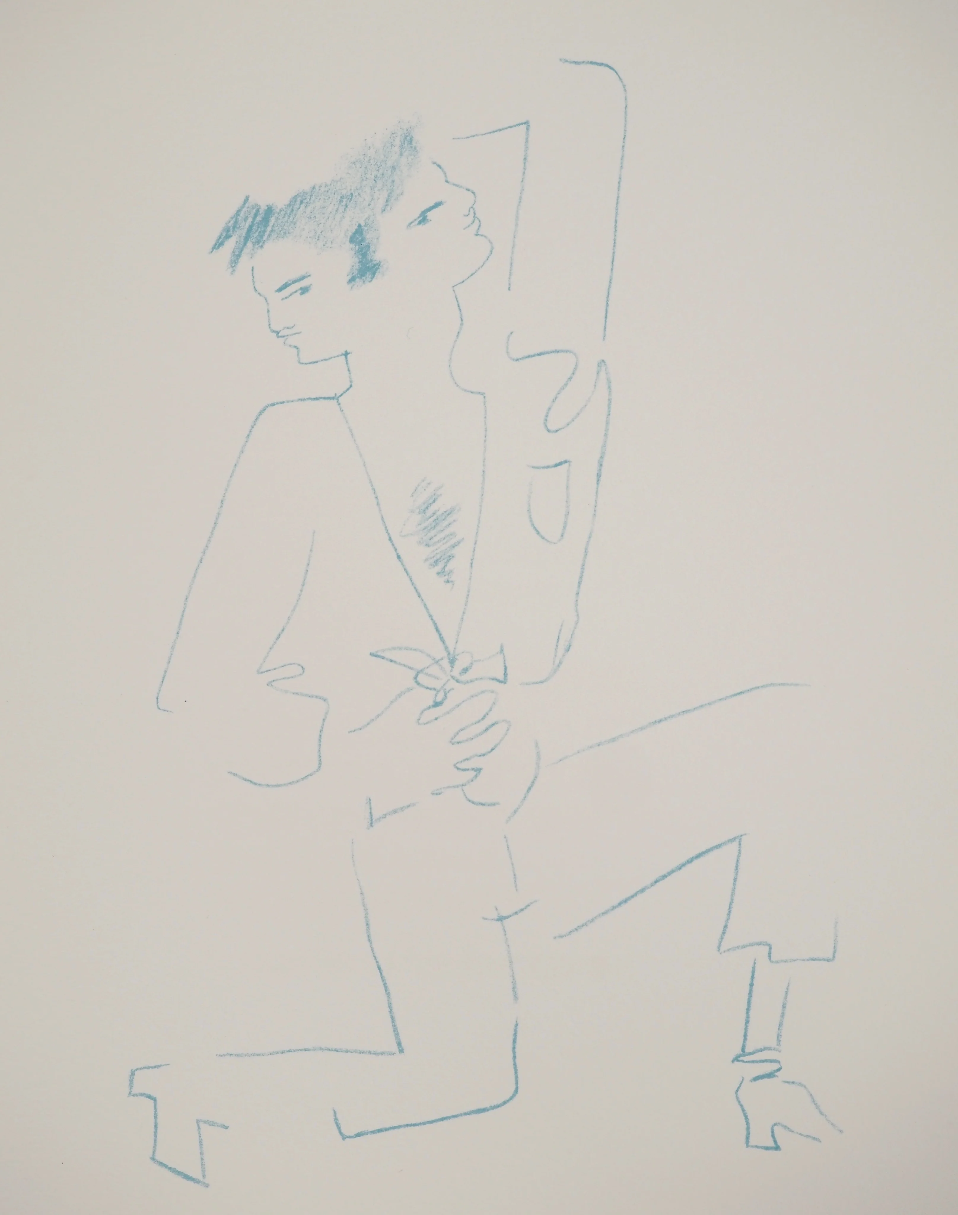 Jean COCTEAU : Dualité, Lithographie originale - Image 2