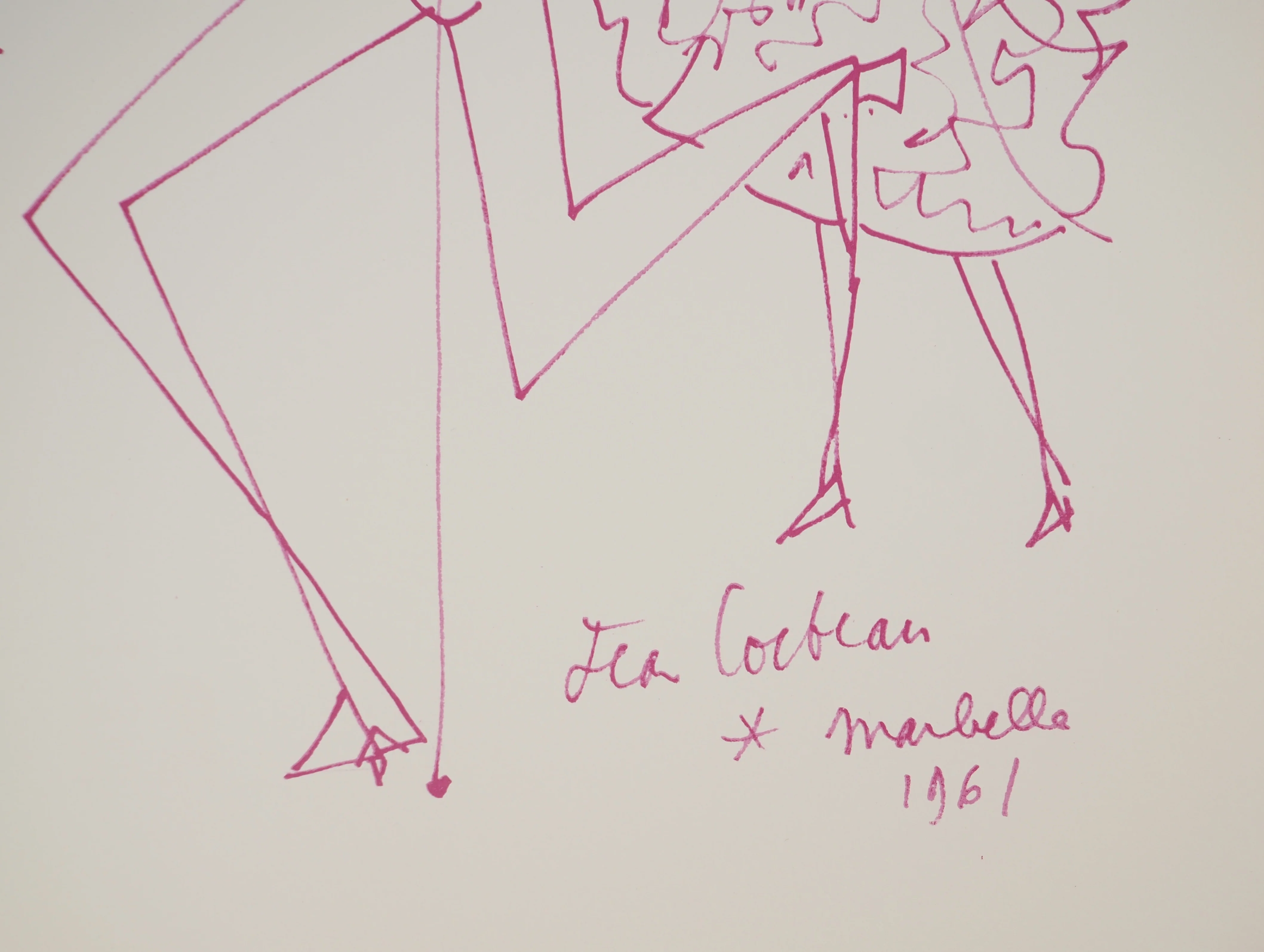 Jean COCTEAU : Flamenco à Marbella, Lithographie originale signée - Image 2