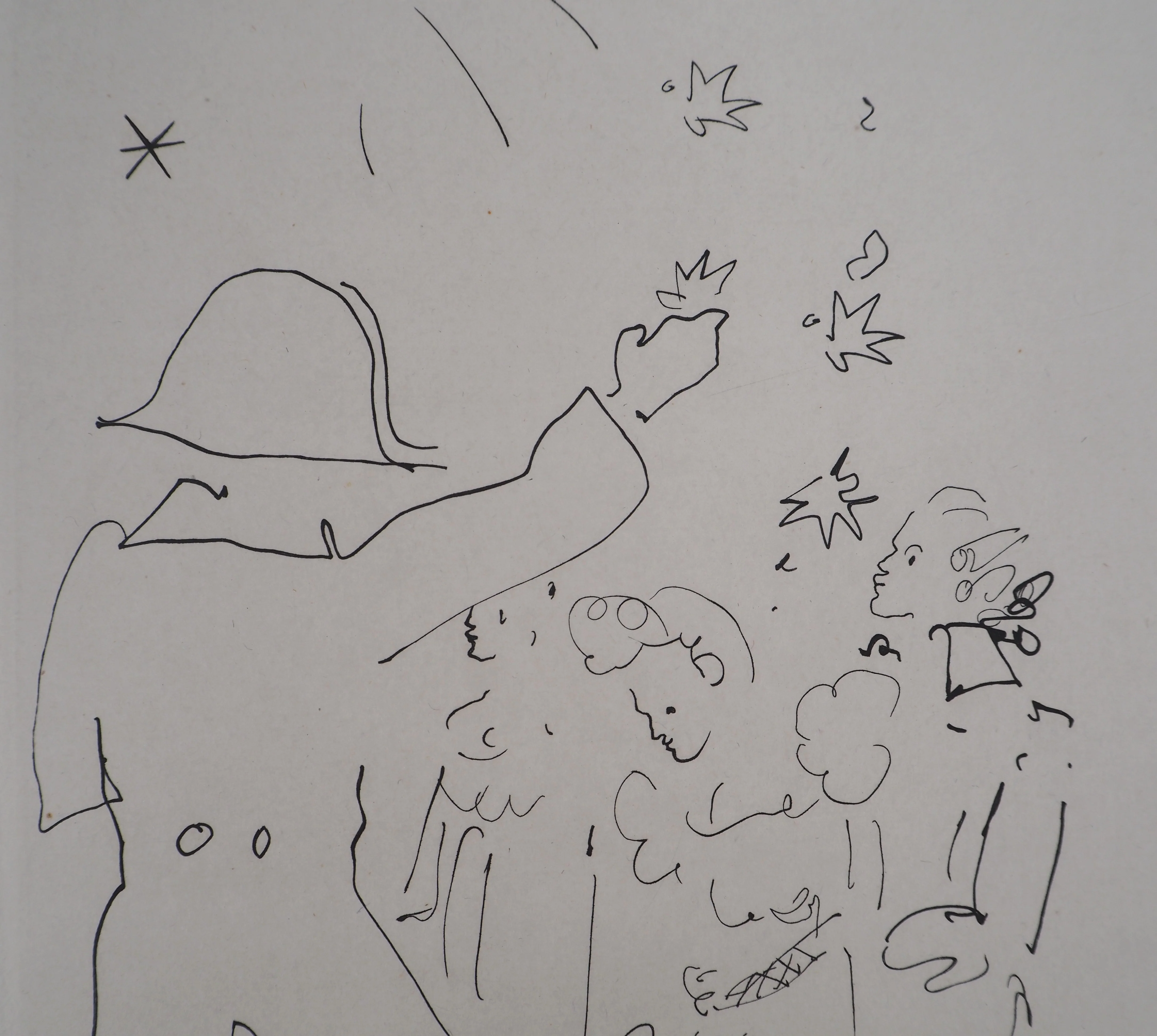 Jean COCTEAU : Le bal du comte d'Orgel, Le feu d'artifice, Gravure originale - Image 2