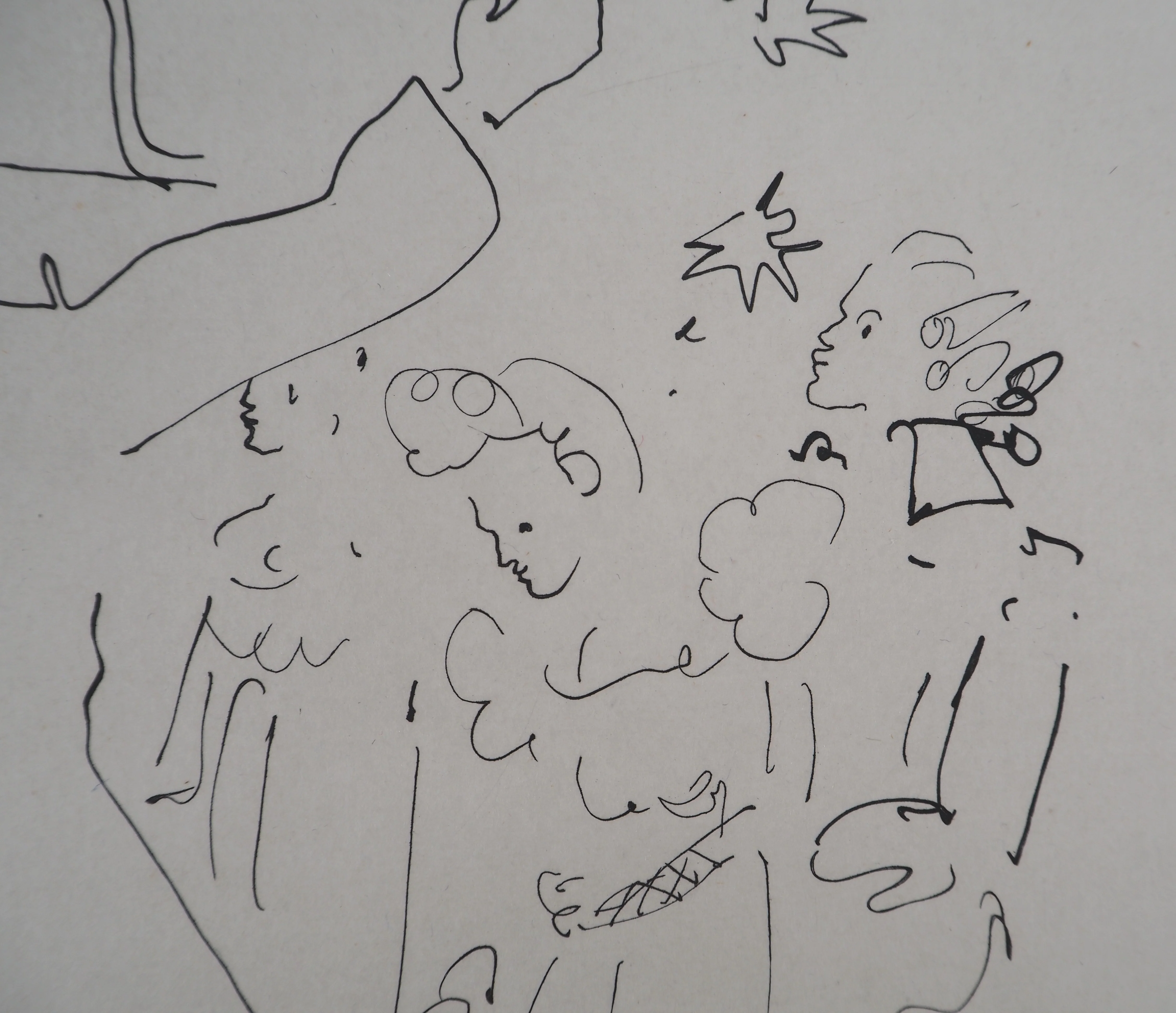 Jean COCTEAU : Le bal du comte d'Orgel, Le feu d'artifice, Gravure originale - Image 4