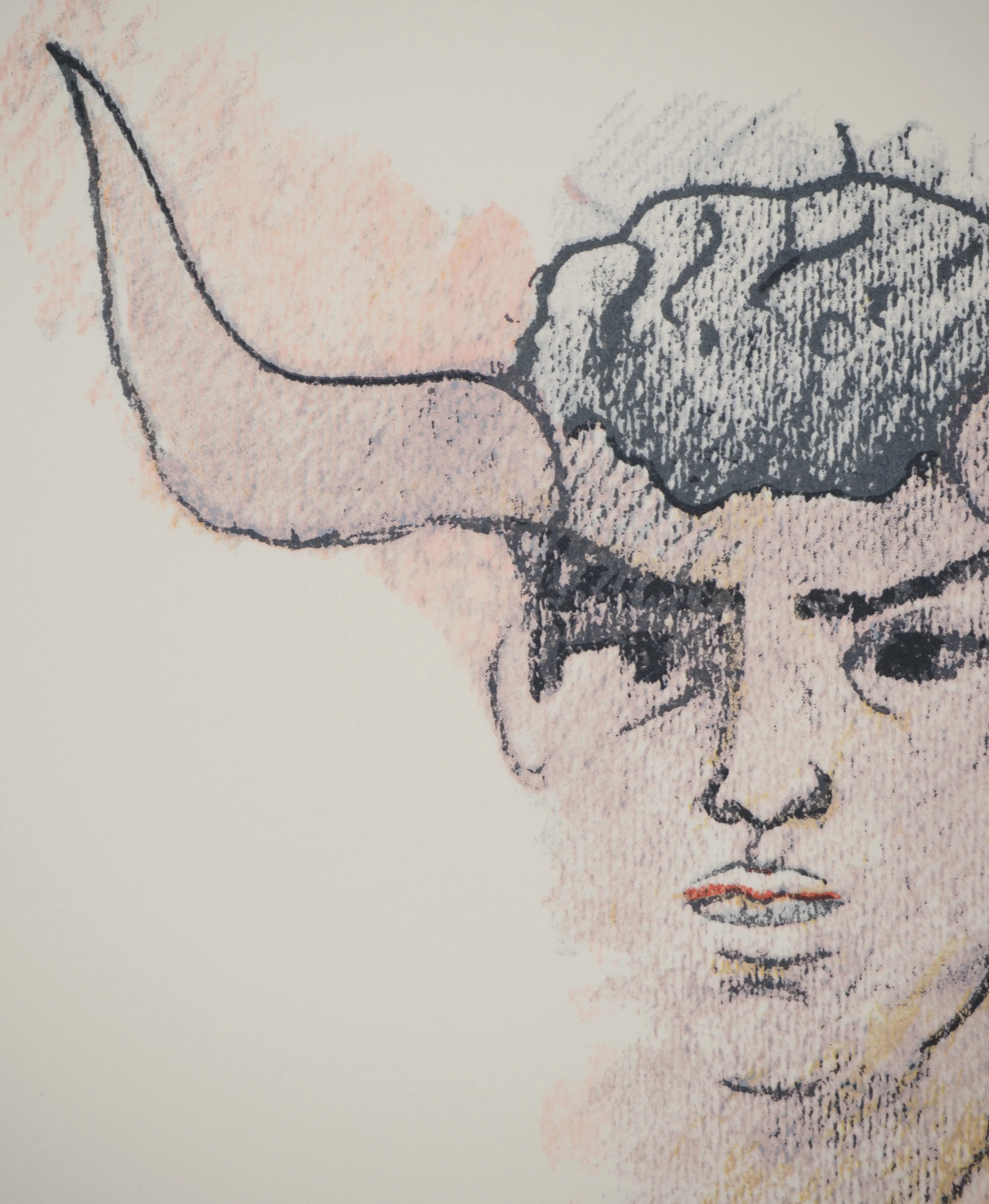 Jean COCTEAU : Toréro à cornes, Lithographie originale signée - Image 4