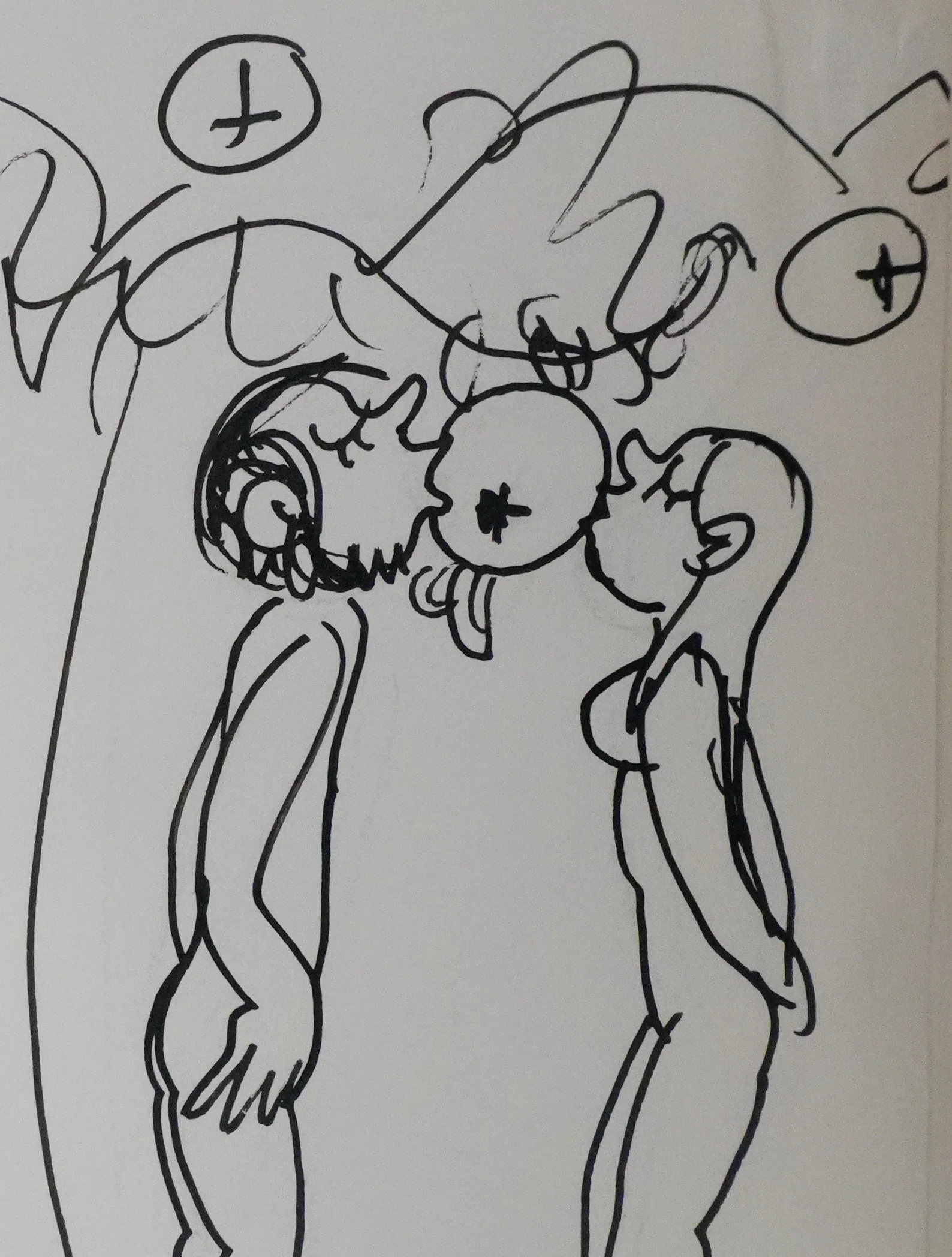 Jean EFFEL : Adam et Eve, la pomme, Dessin original signé - Image 5