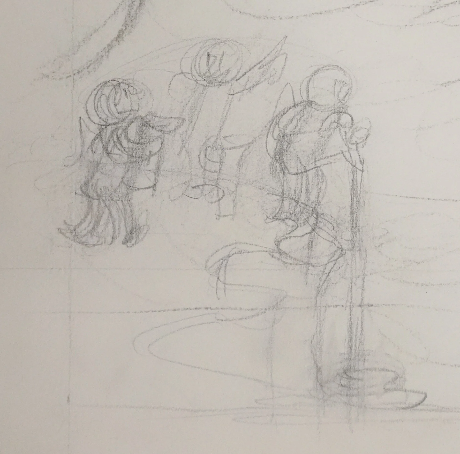 Jean EFFEL : La création de la mer, Dessin préparatoire original - Image 5