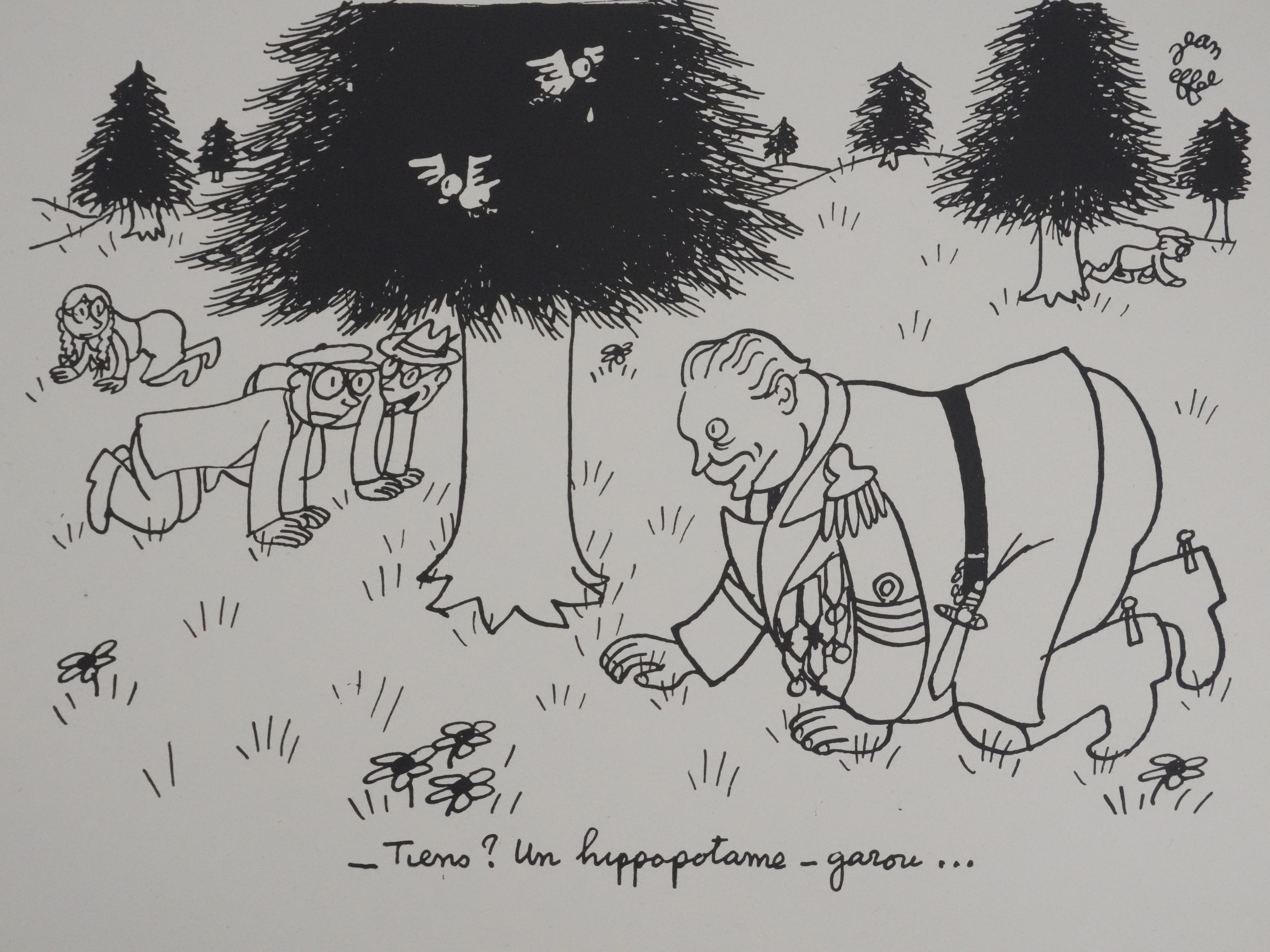 Jean EFFEL : La cueillette, Lithographie originale signée - Image 2