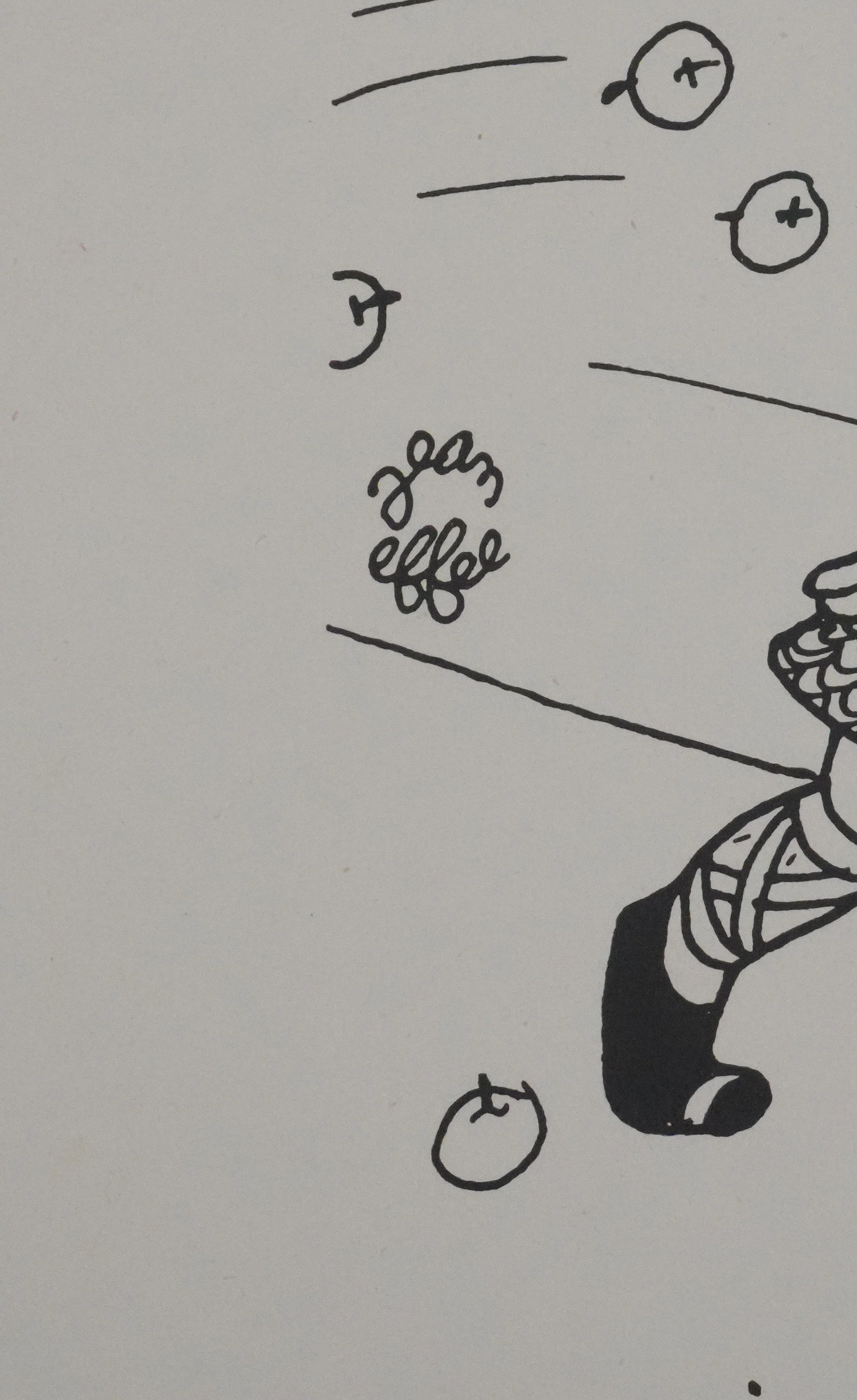 Jean EFFEL : L'acteur, Lithographie originale signée - Image 3