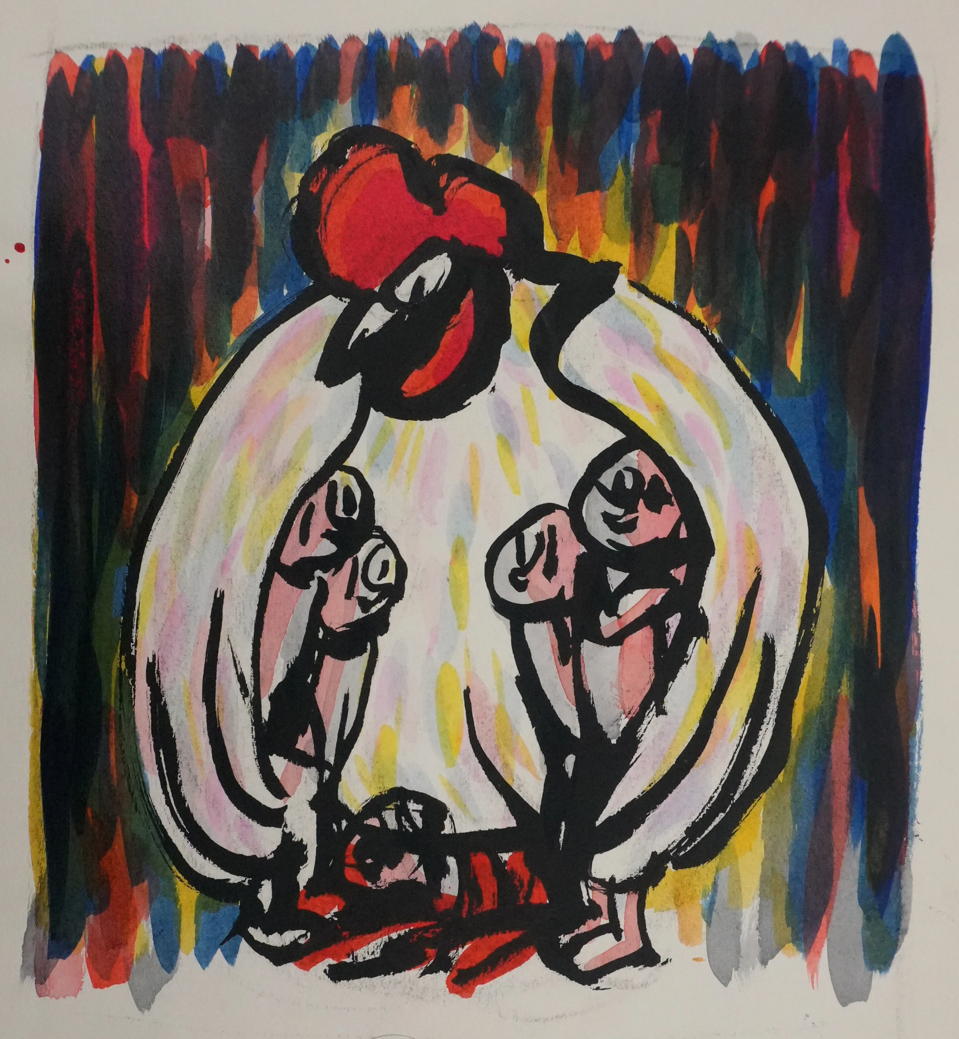 Jean EFFEL : Tiède patrie, Aquarelle originale signée - Image 3