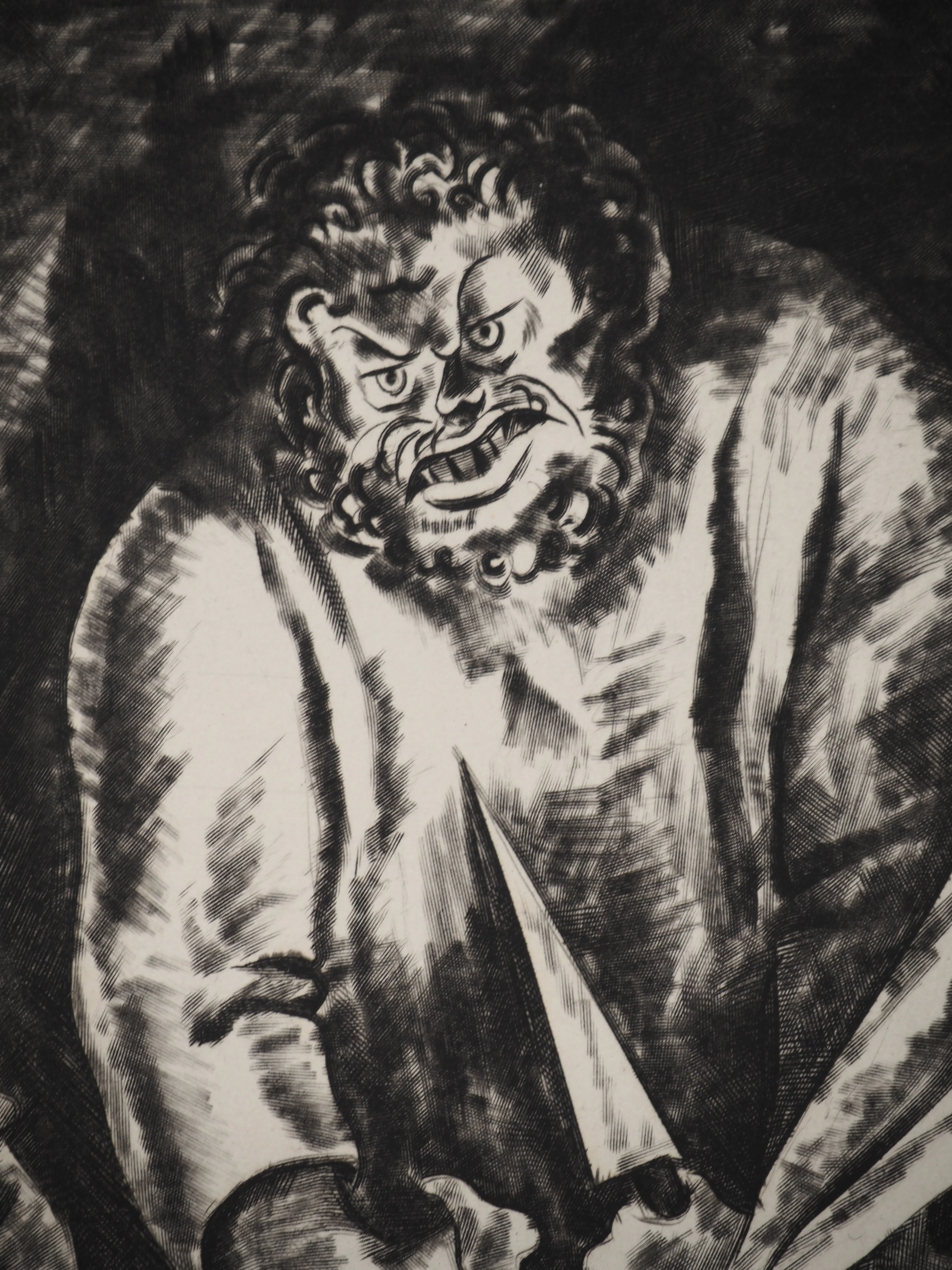 Jean-Gabriel DARAGNES : Le petit poucet et l'ogre, Gravure originale - Image 3