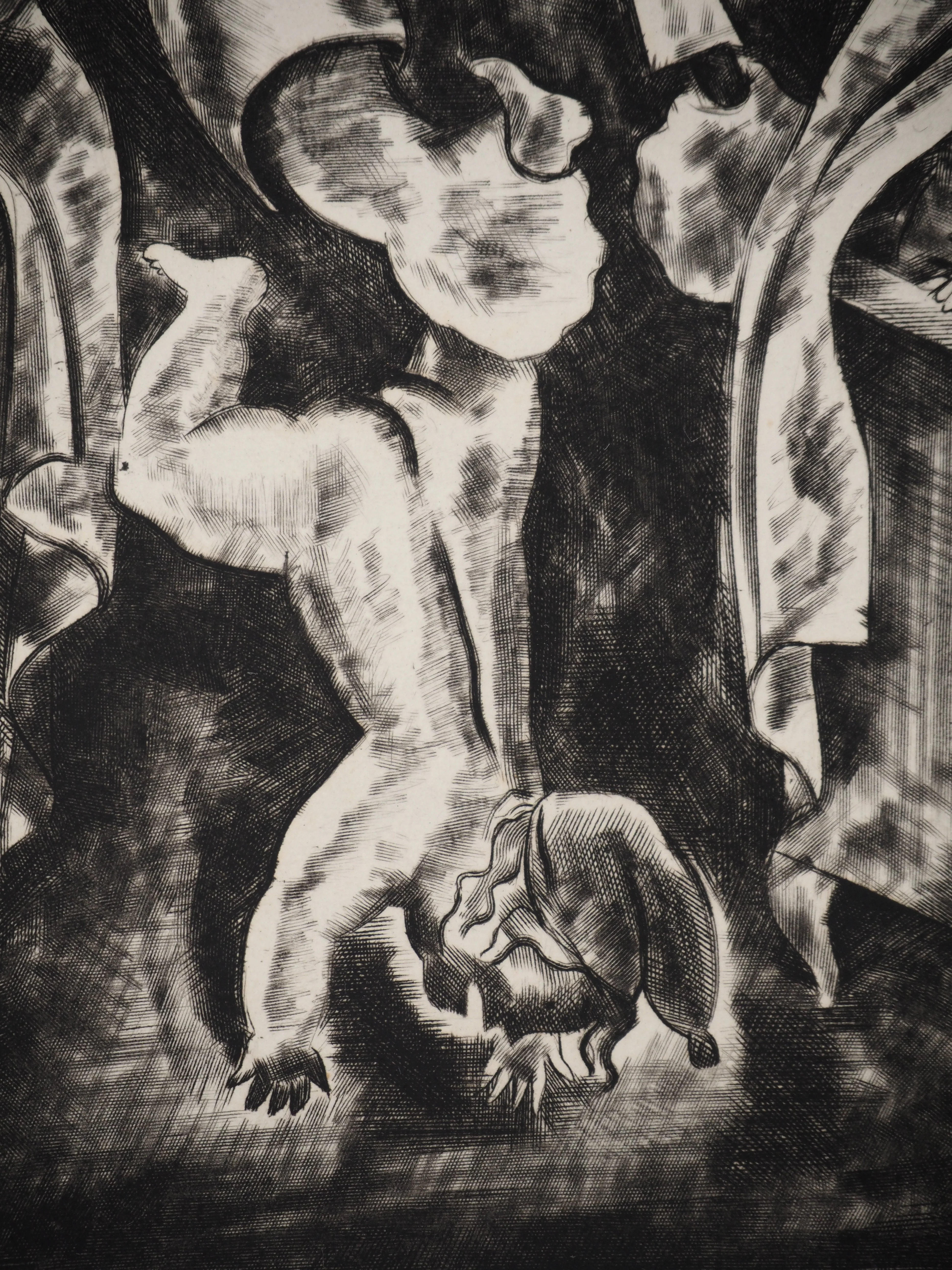 Jean-Gabriel DARAGNES : Le petit poucet et l'ogre, Gravure originale - Image 4