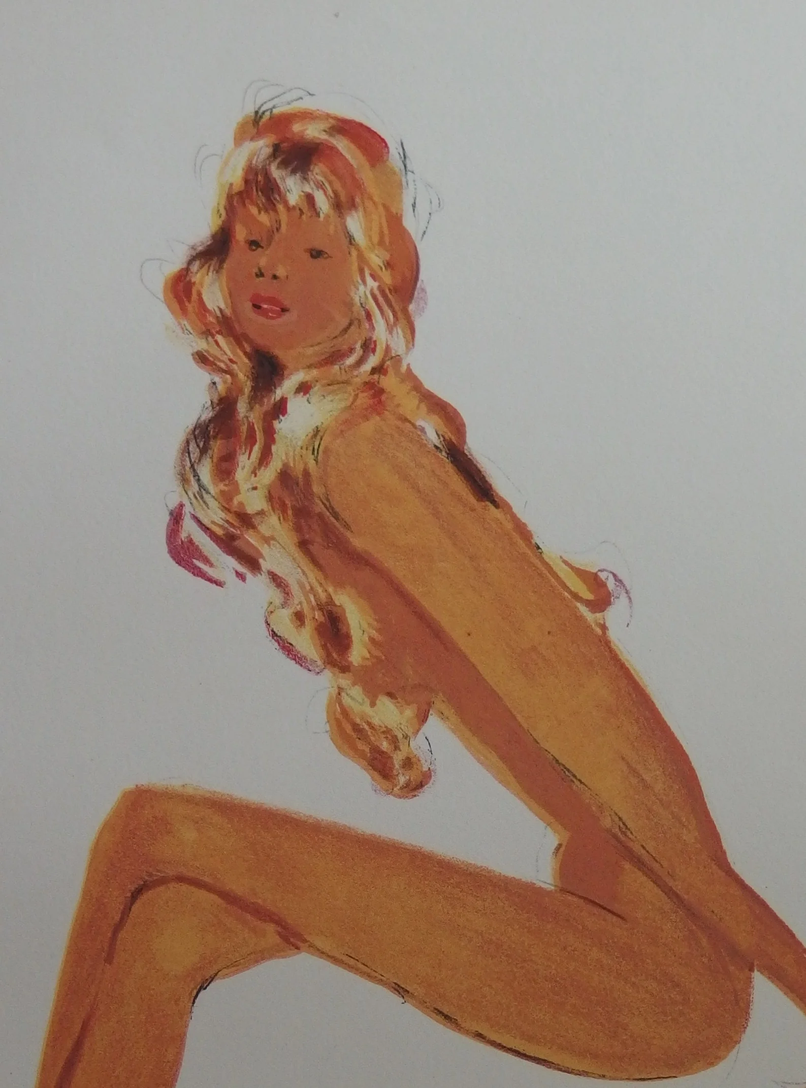 Jean-Gabriel DOMERGUE : Beauté de Monaco (2ème état), Lithographie originale signée - Image 4