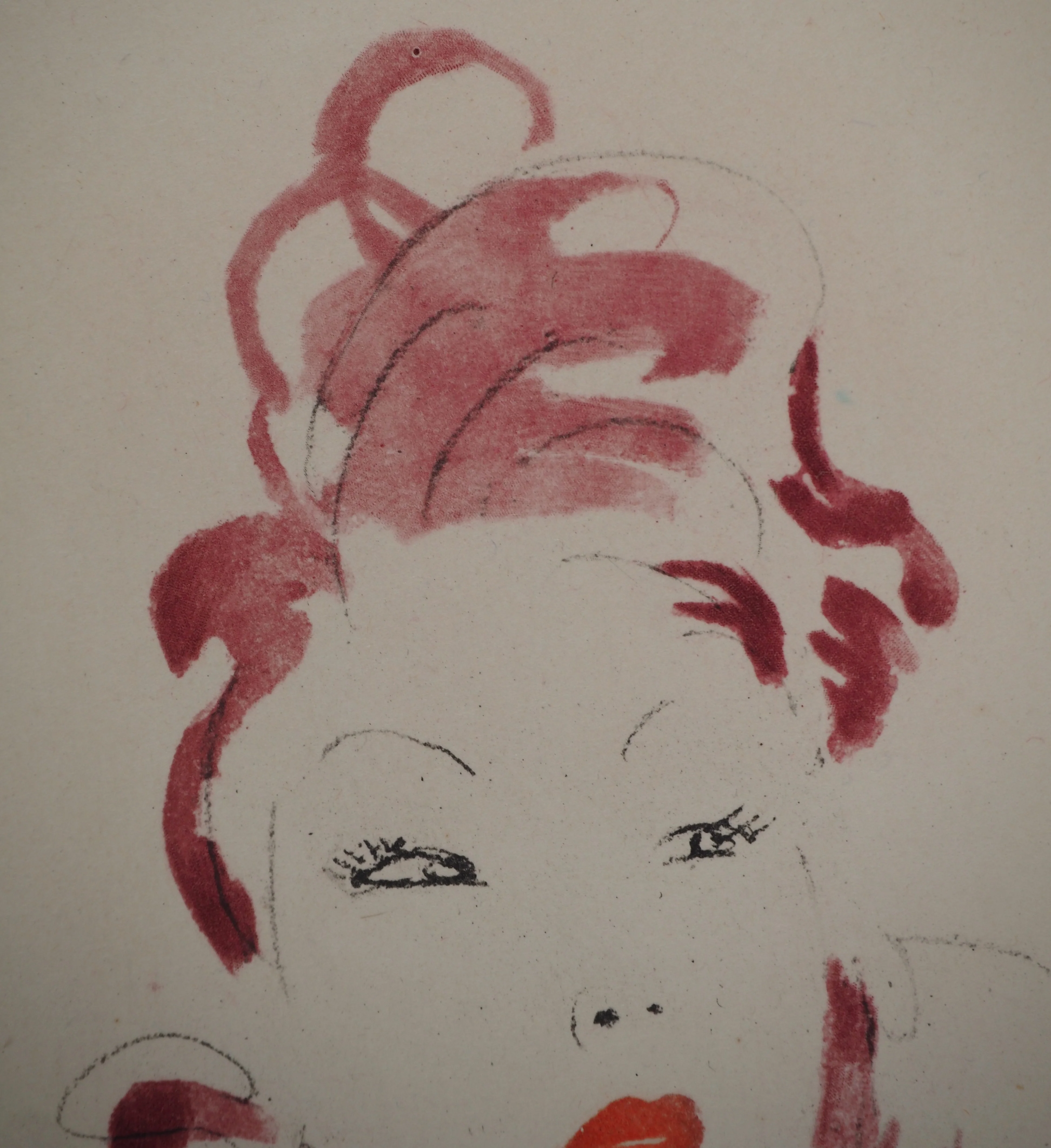 Jean-Gabriel DOMERGUE : Jeune femme au bustier, Gravure originale - Image 4