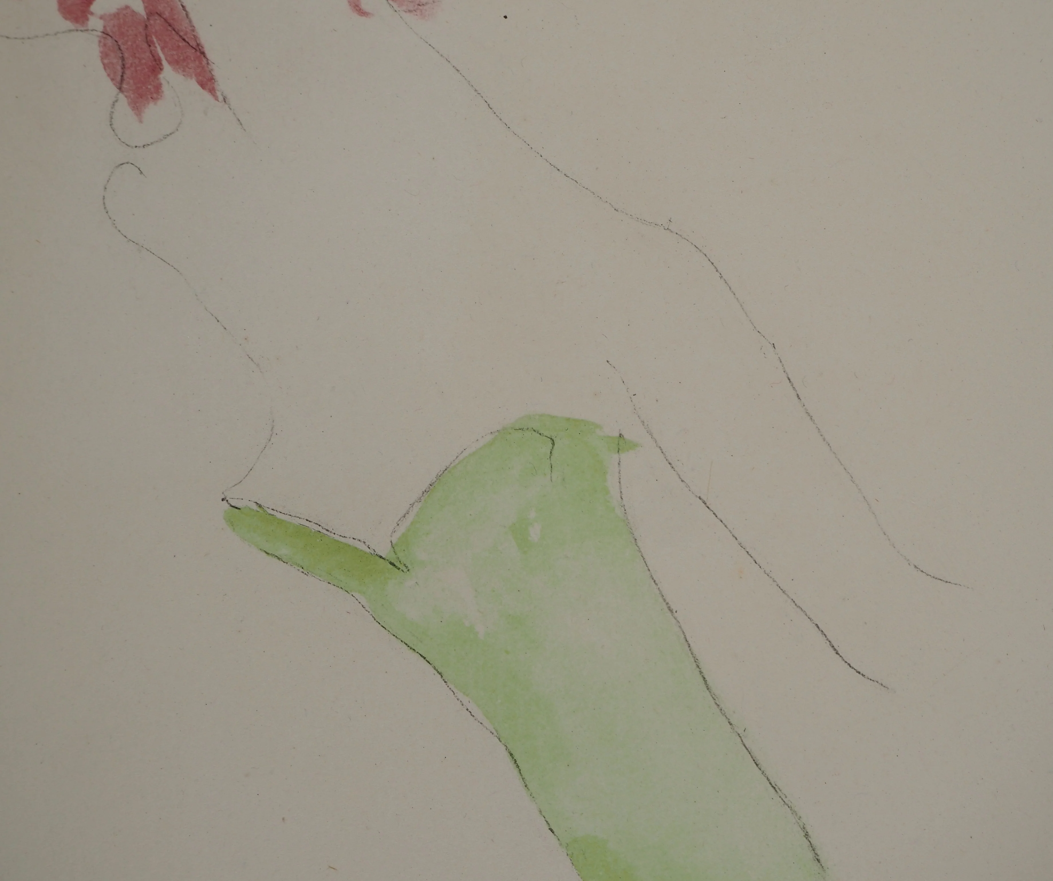 Jean-Gabriel DOMERGUE : Jeune femme au bustier, Gravure originale - Image 5