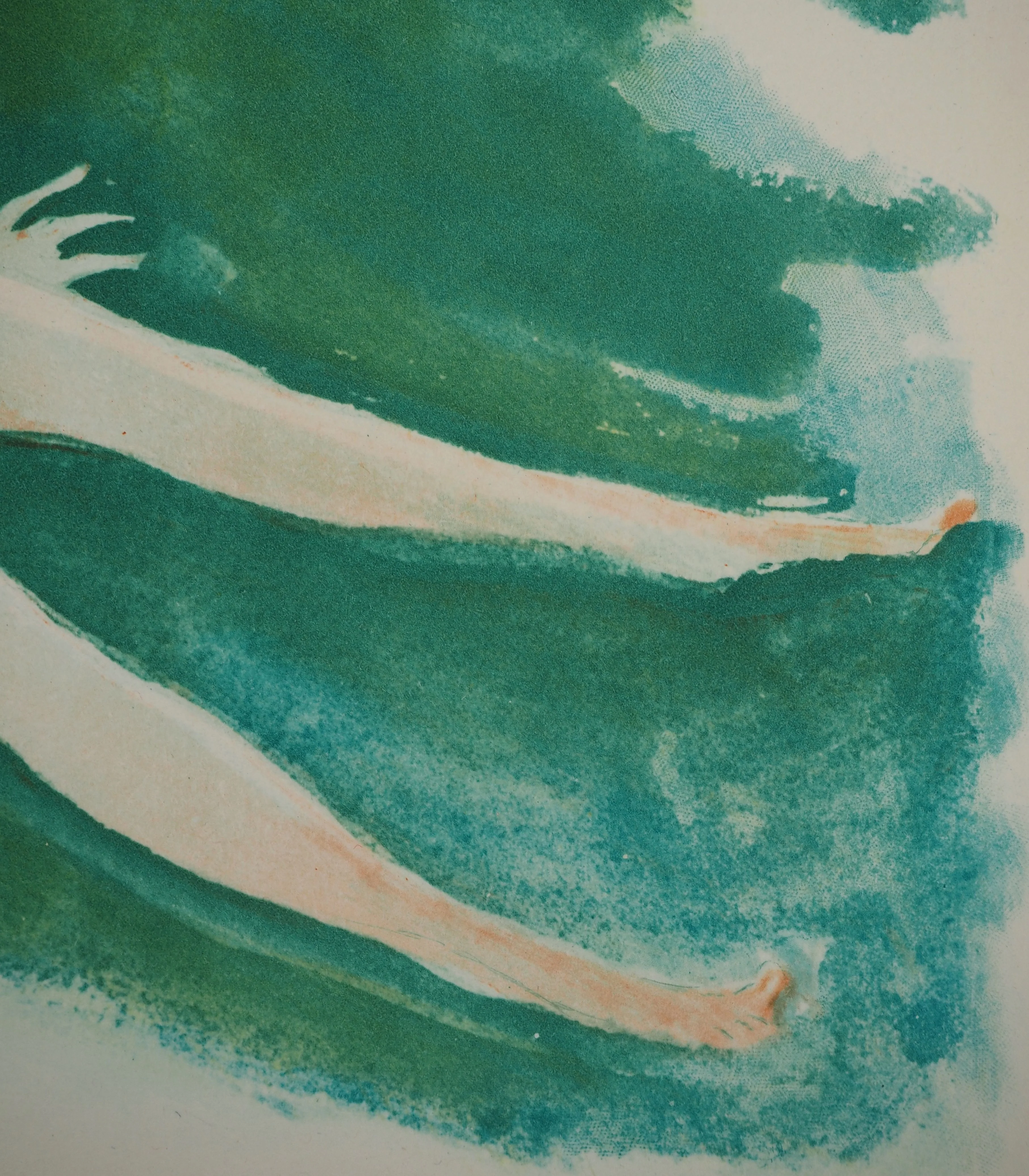 Jean-Gabriel DOMERGUE : Nu sur l'herbe, Gravure originale - Image 4