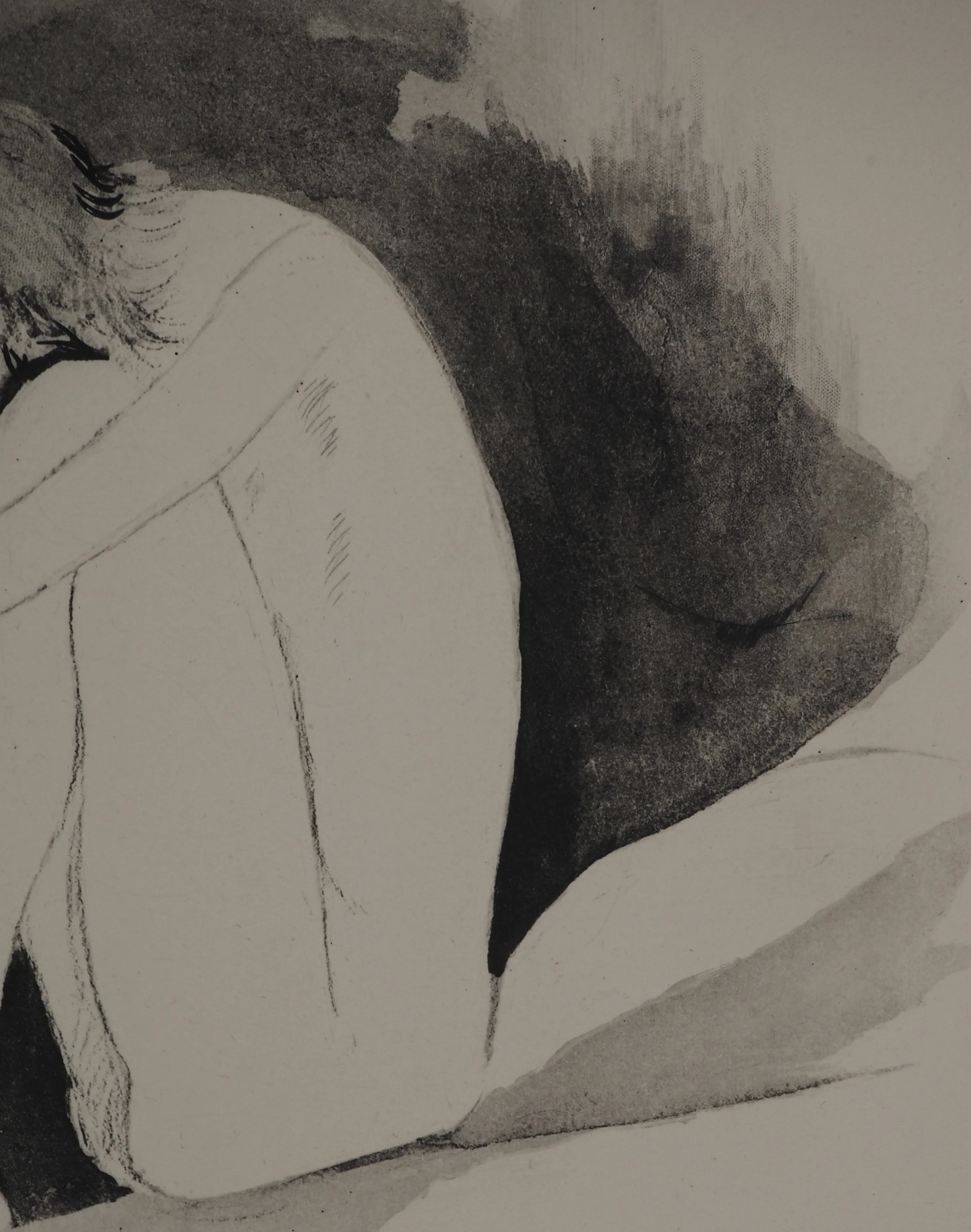Jean-Gabriel DOMERGUE : Rêveries solitaires (noir), Gravure originale - Image 6