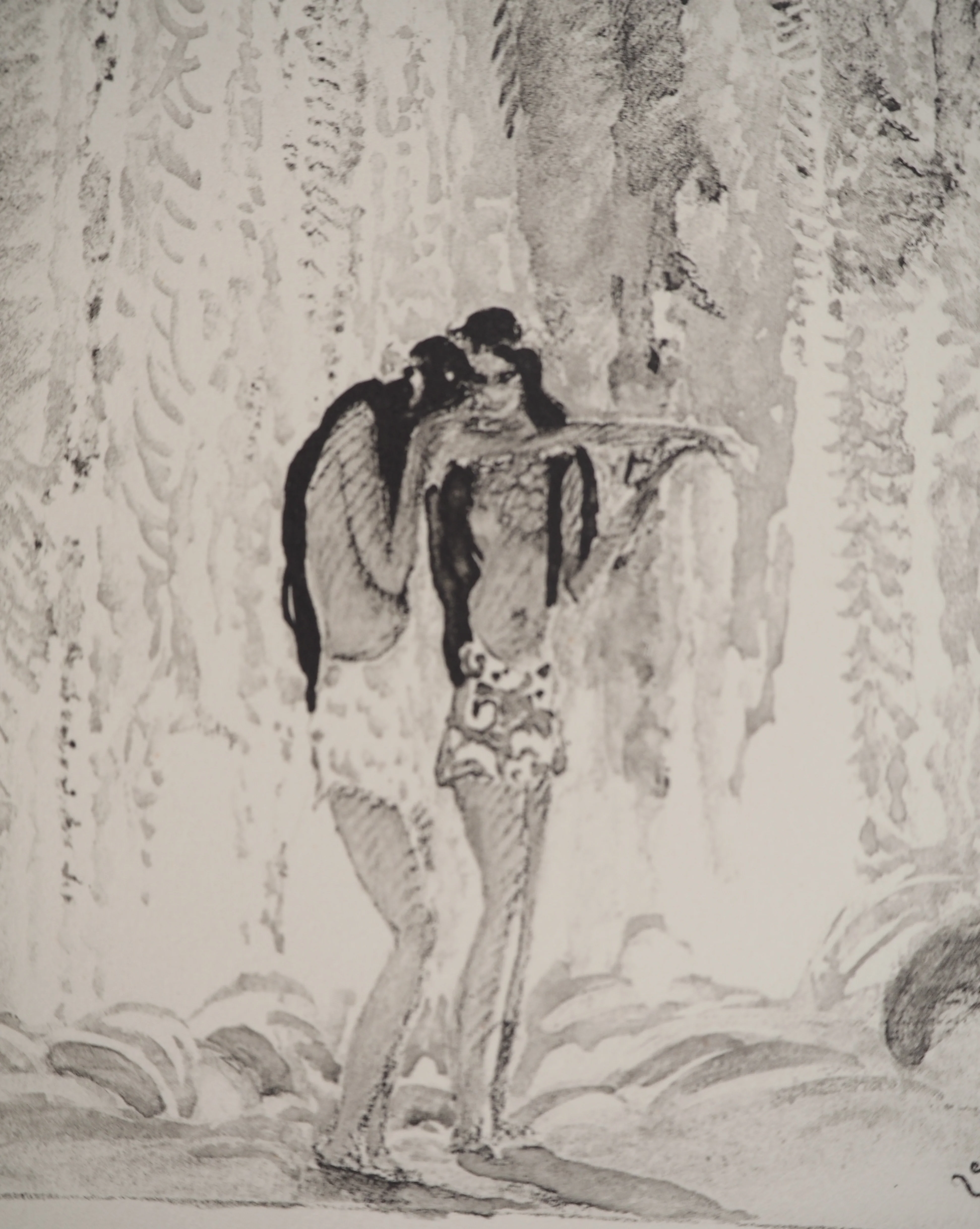 Jean-Gabriel DOMERGUE : Tahiti, les deux amies, Lithographie originale signée - Image 5