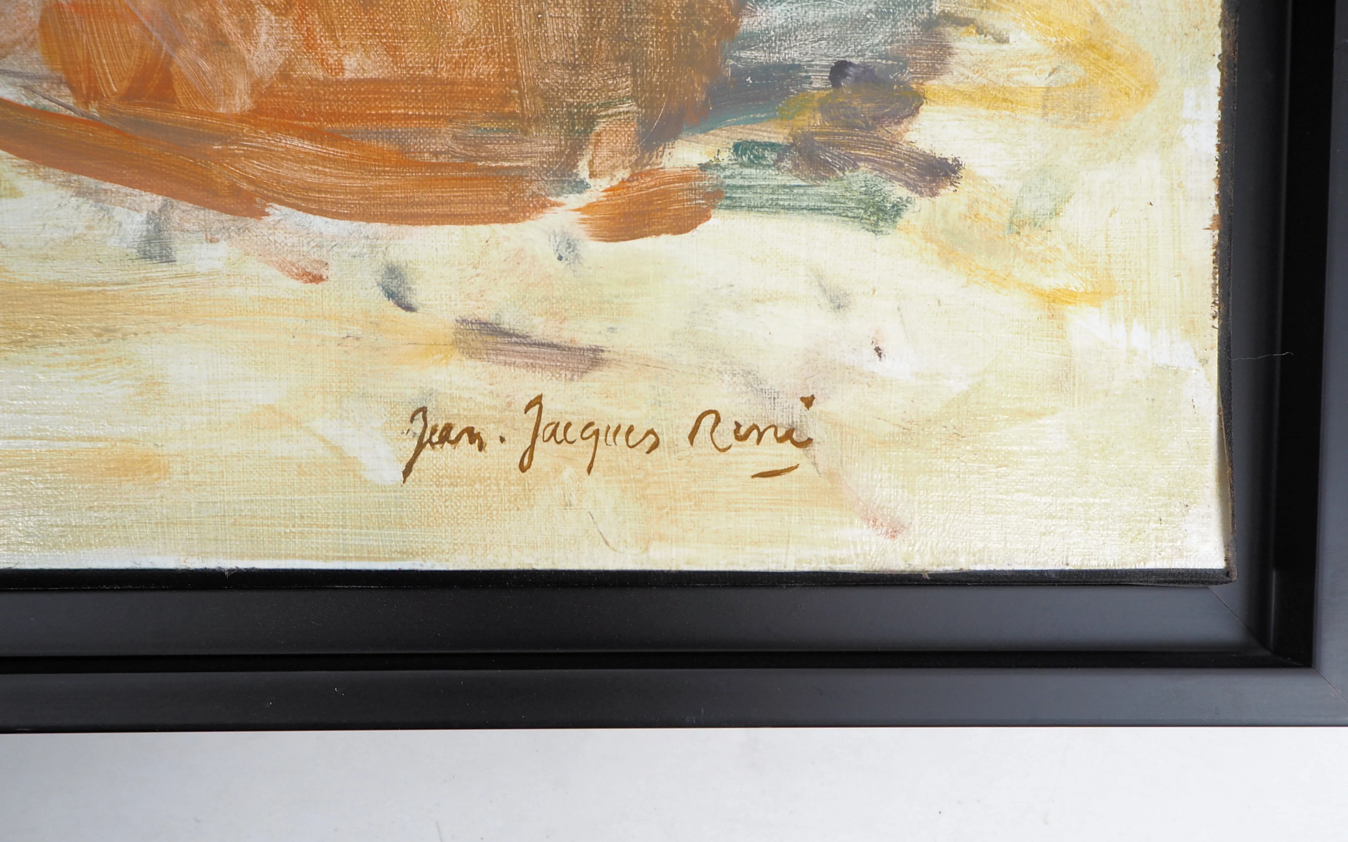 Jean-Jacques RENE : Eté à Houlgate, Huile sur toile signée - Image 2