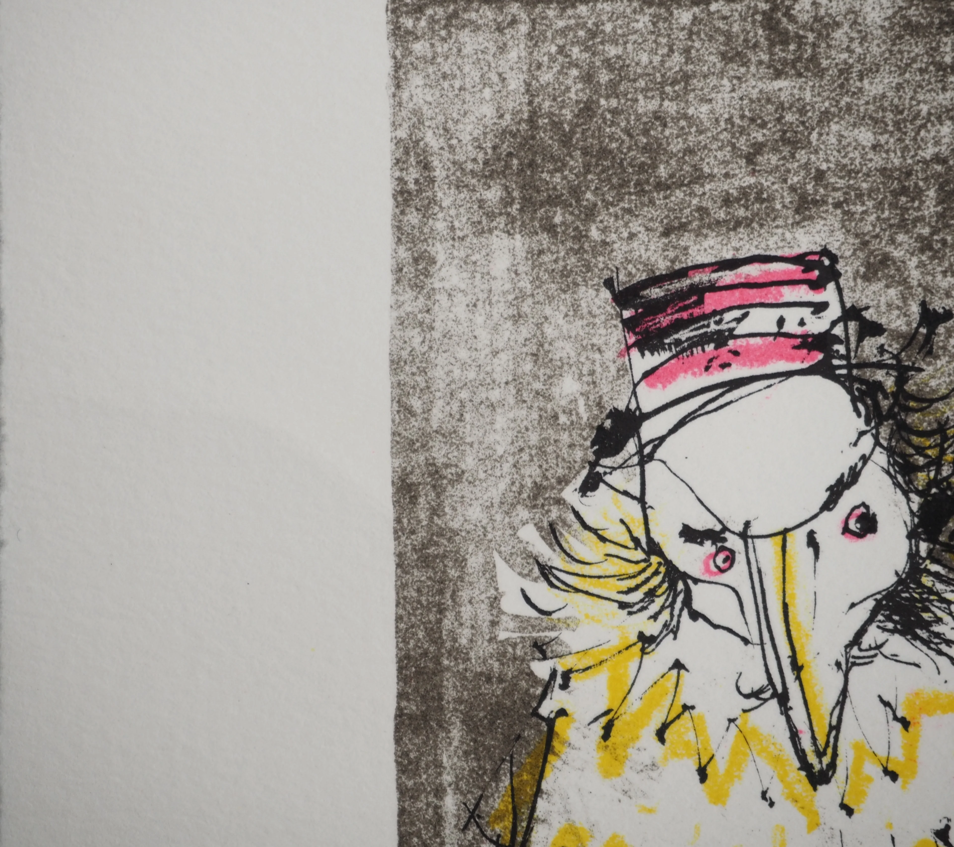 Jean JANSEM : Le carnaval, Personnages masqués, Lithographie originale signée - Image 7