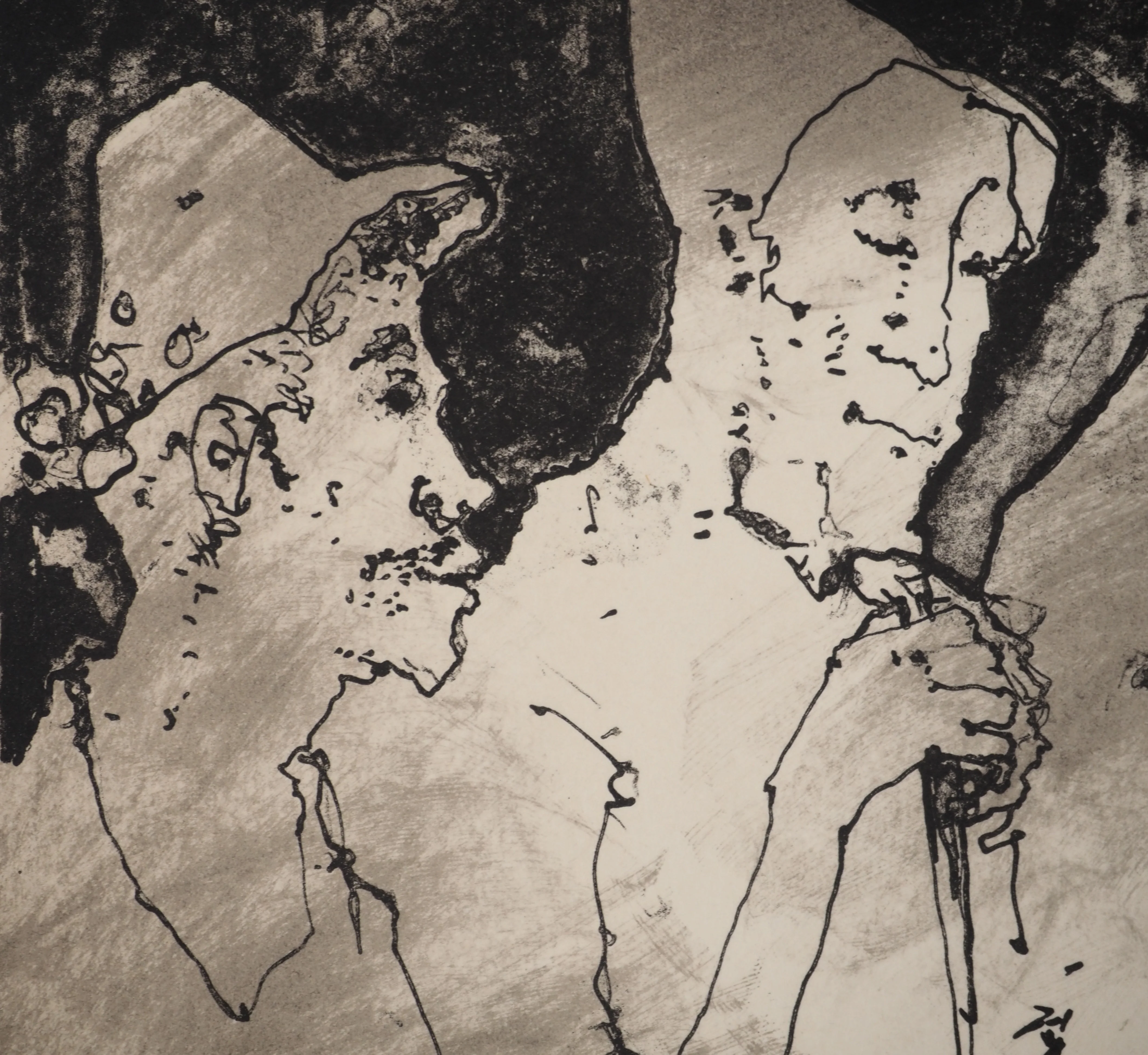 Jean JANSEM : Les trois pèlerins, Lithographie originale signée - Image 5