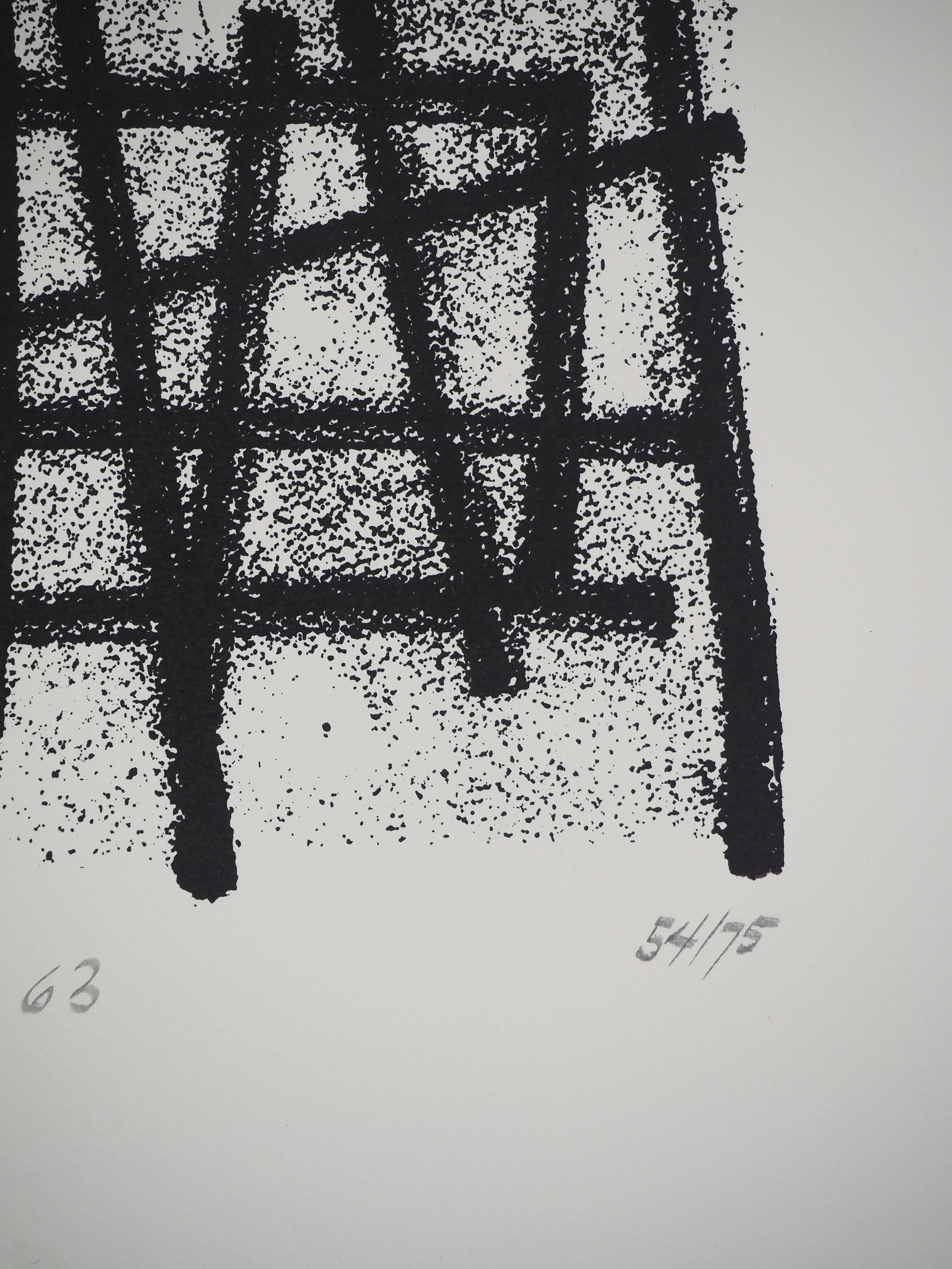 Jean LEPPIEN : Abstraction linéaire, Sérigraphie originale signée - Image 4