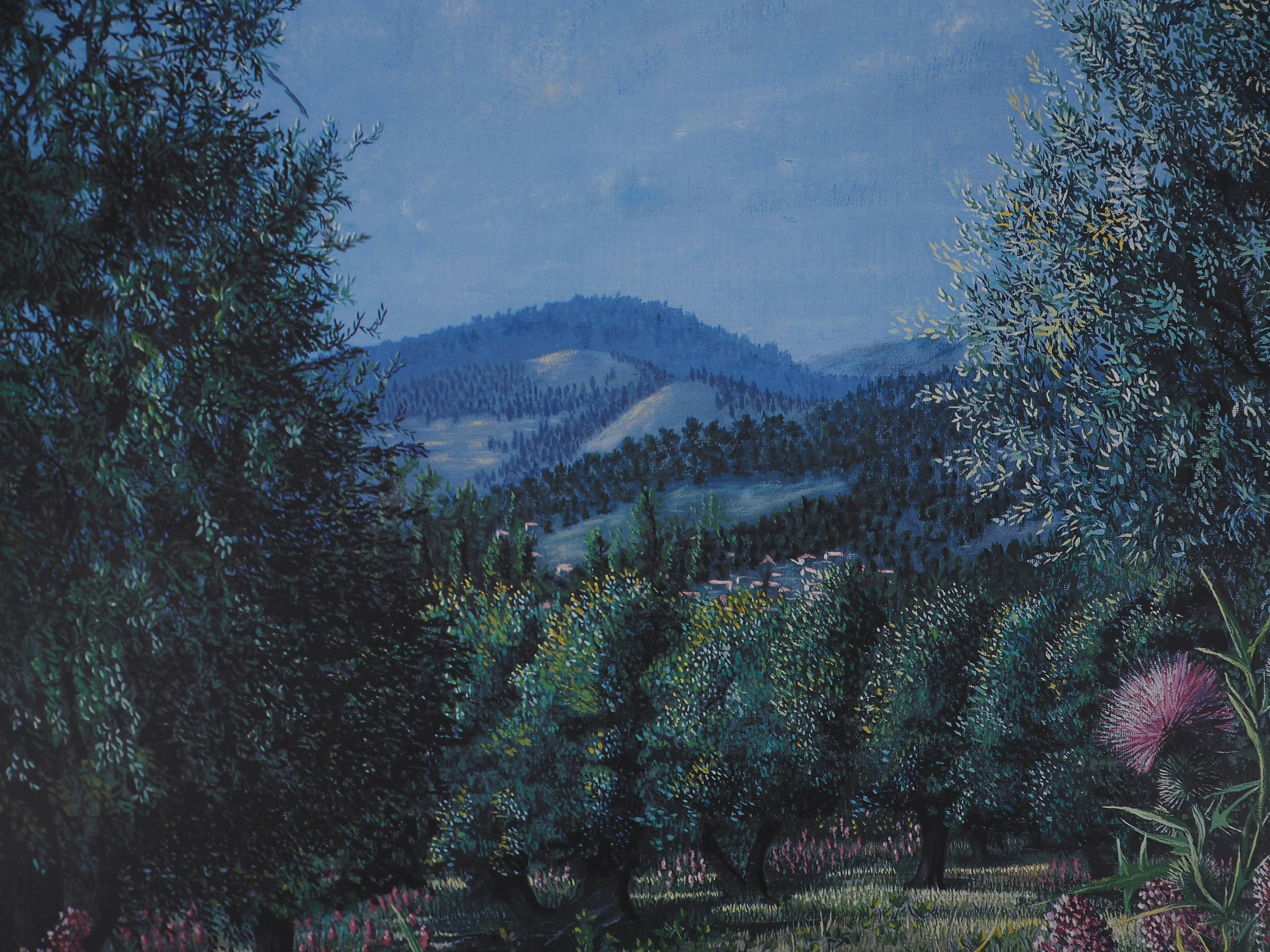 Jean MARAIS : Provence, Champs d'oliviers en été, Lithographie signée - Image 5