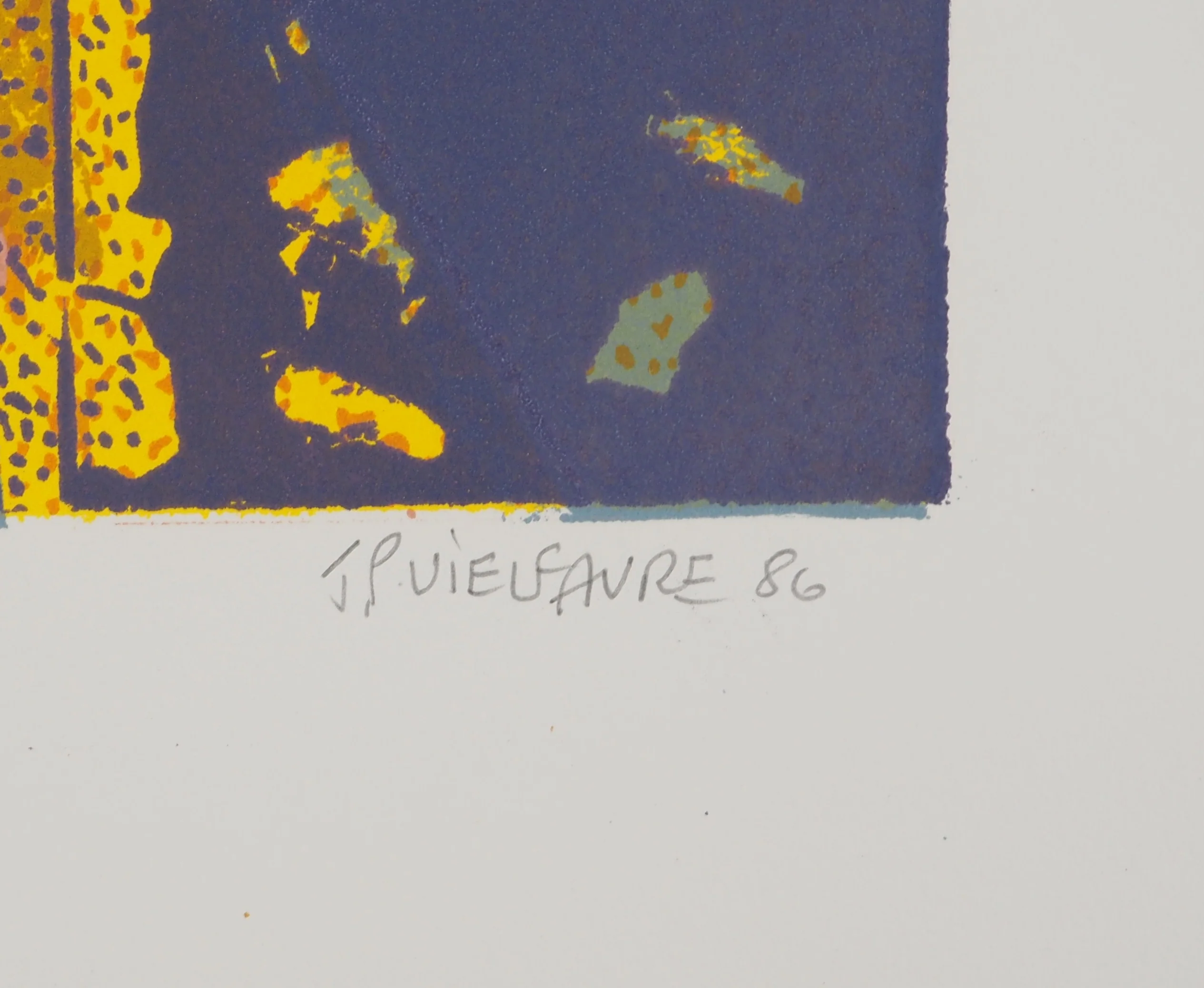 Jean-Pierre VIELFAURE : Royaume souterrain, Lithographie originale signée - Image 2
