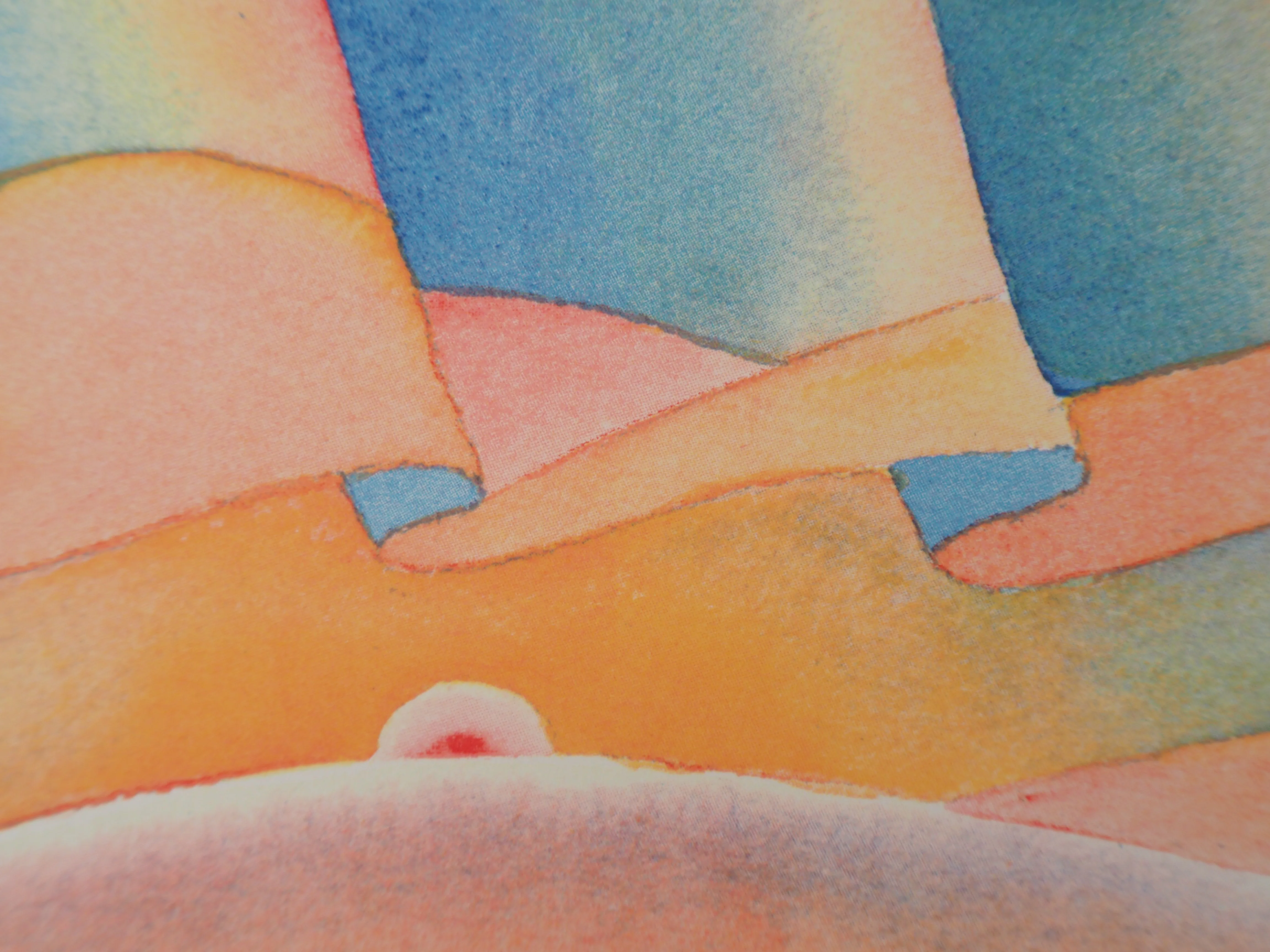 Jean-Michel FOLON : Etendard au coucher de soleil, Sérigraphie signée - Image 3