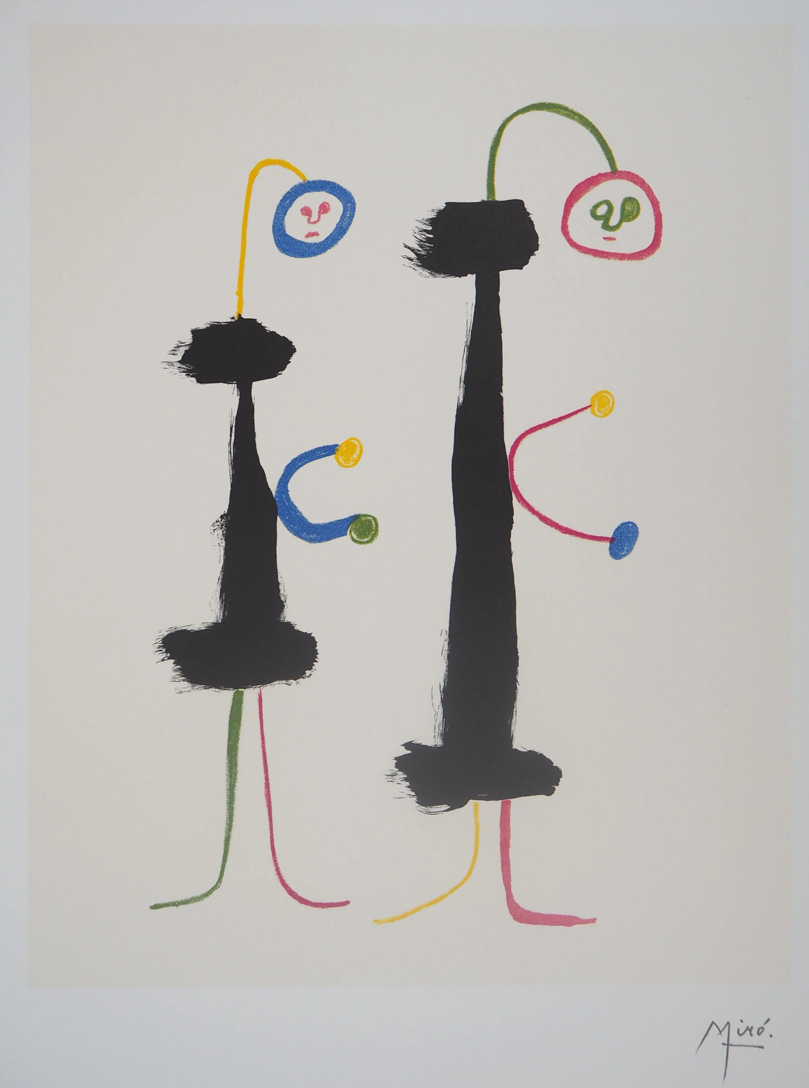 Joan MIRO : Amoureux surréalistes, Lithographie signée - Image 2