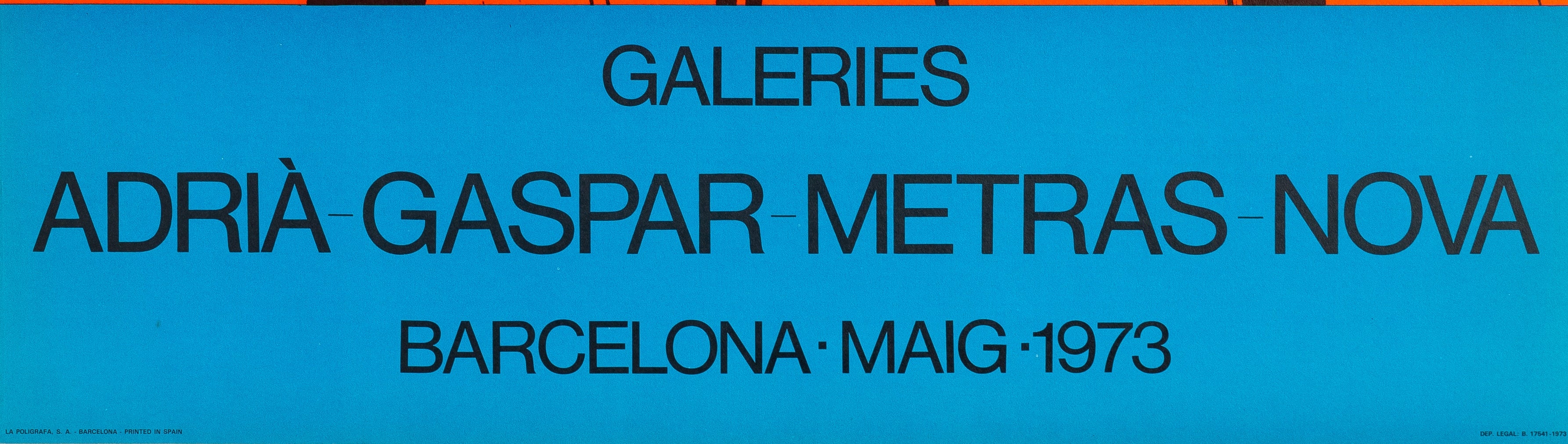 Joan MIRO : Hommage (Sala Gaspar 1973), Affiche en lithographie originale - Image 4