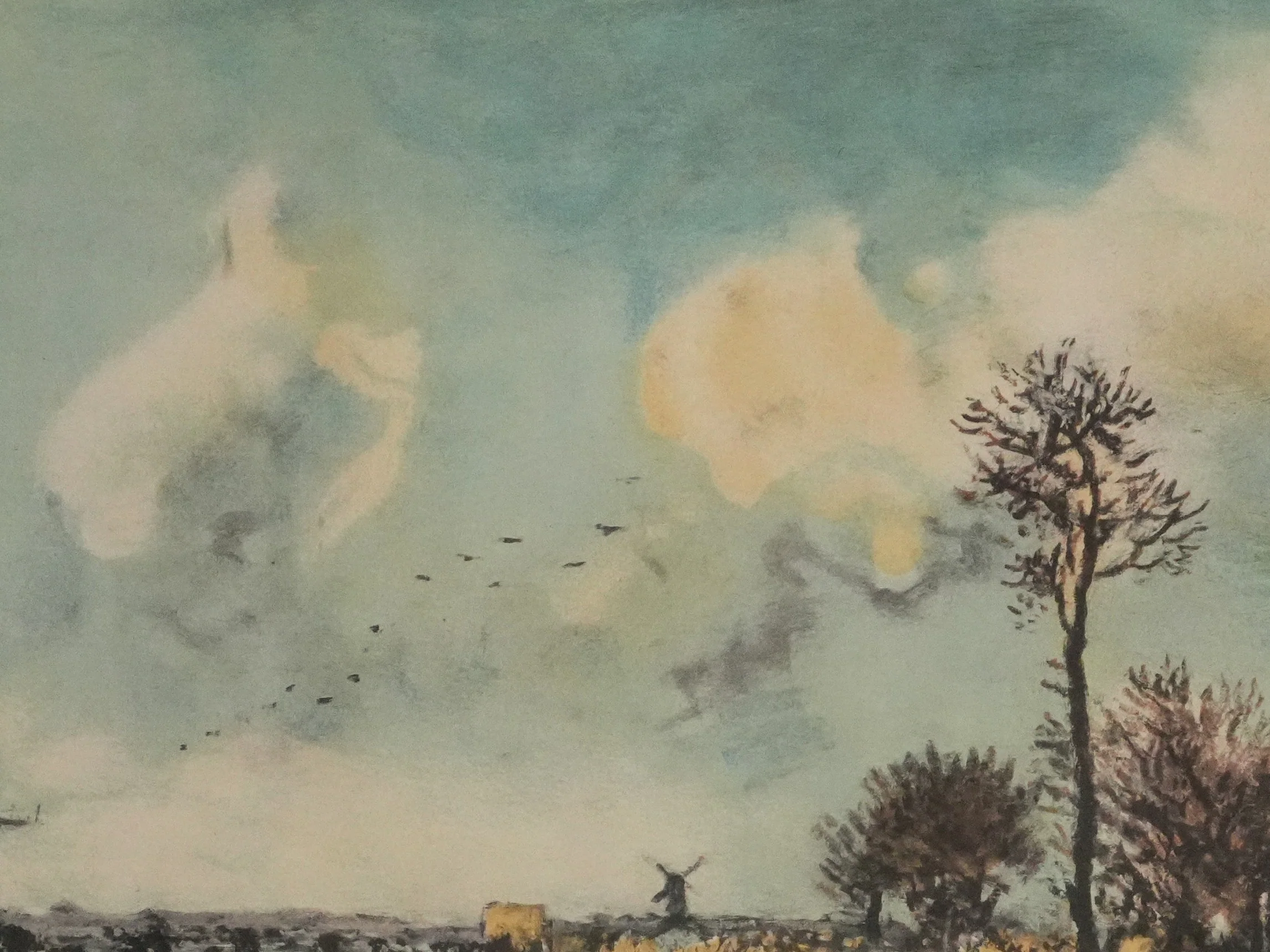 Johan-Barthold JONGKIND : Patineurs à Rotterdam, Lithographie signée - Image 6