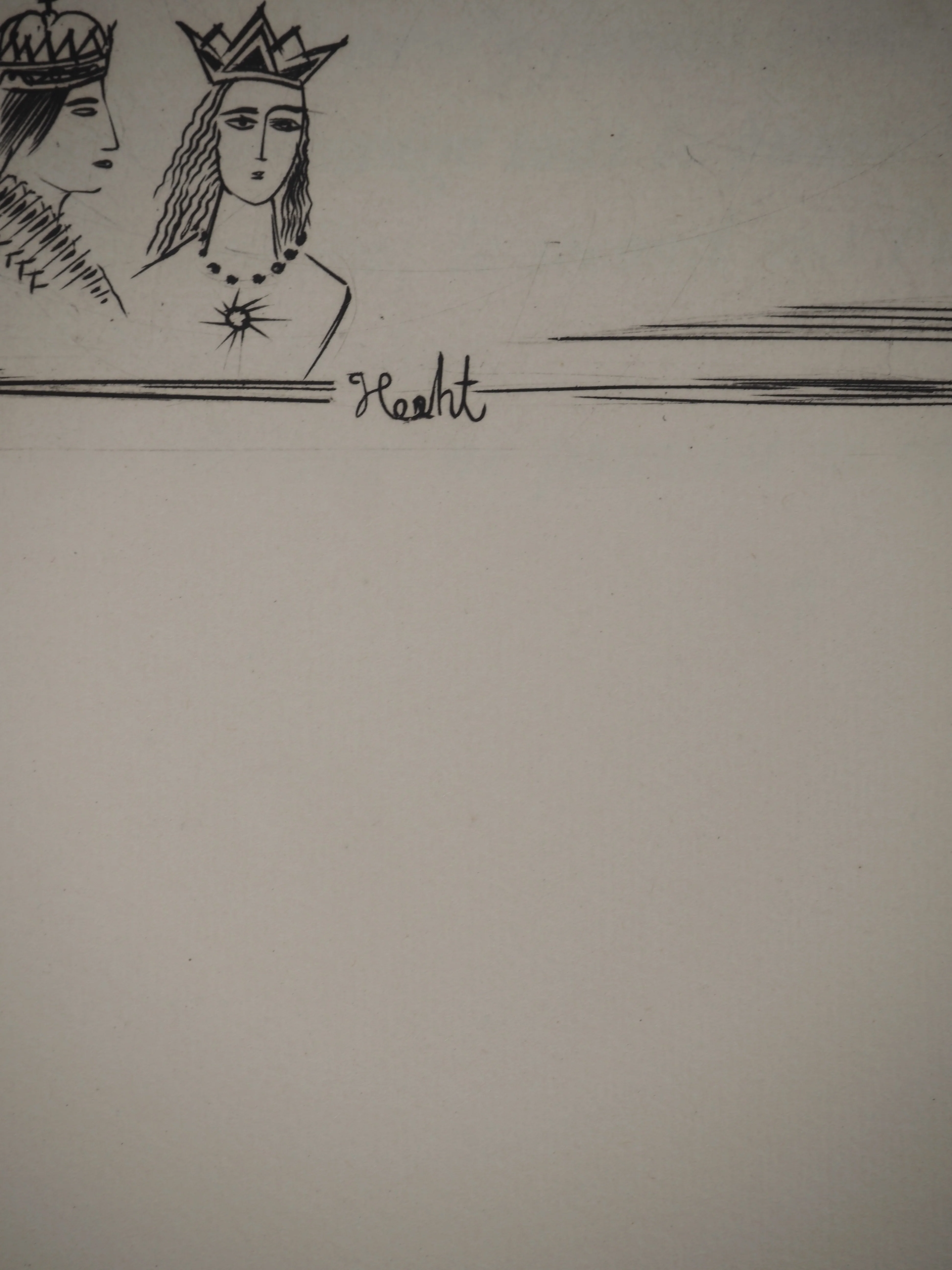 Joseph HECHT : Le chat botté, Gravure originale signée - Image 3